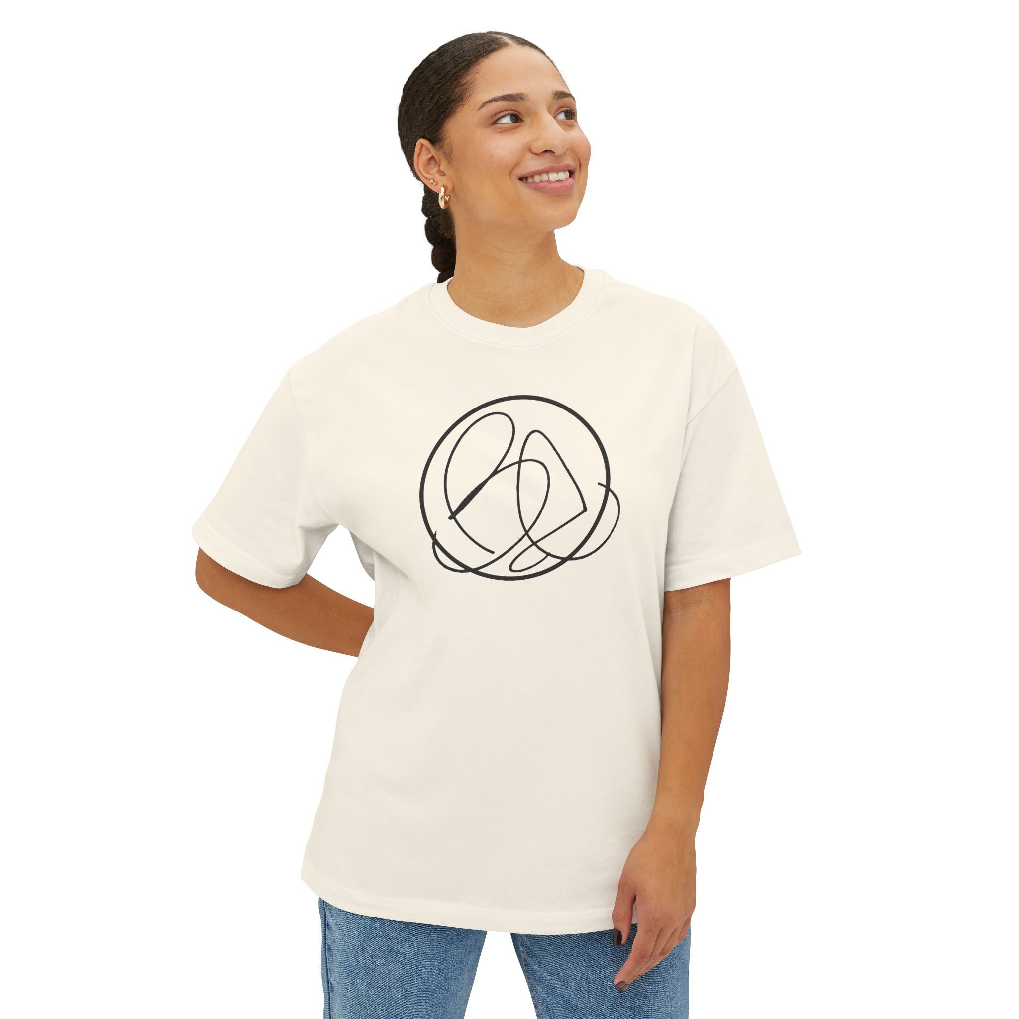 Brother Eroc Be Logo Unisex Oversized Boxy Tee, Casual Top, Graphic T-Shirt, Streetwear, Gift for Her, Summer Fashion