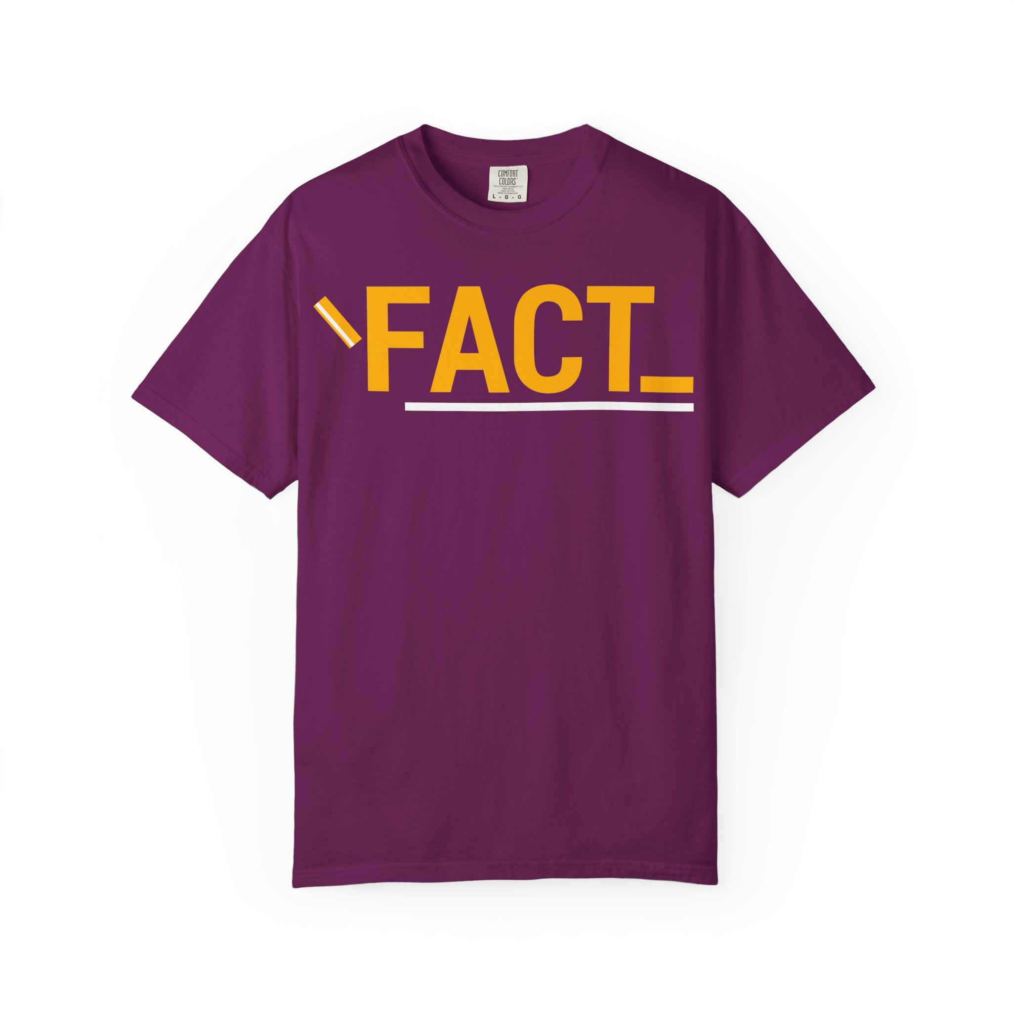 SHFT Designs Fact Graphic Tee for Trendsetters, Statement Shirt, Unisex Apparel, Perfect for Gifting, Everyday Wear, Festival Style
