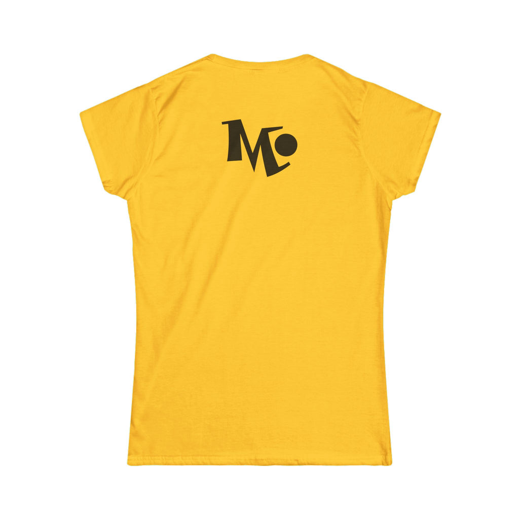Microdahts Paint Black Logo Women's Graphic Tee, Casual Wear, Street Style, Gift for Her, Art Lovers, Summer Fashion