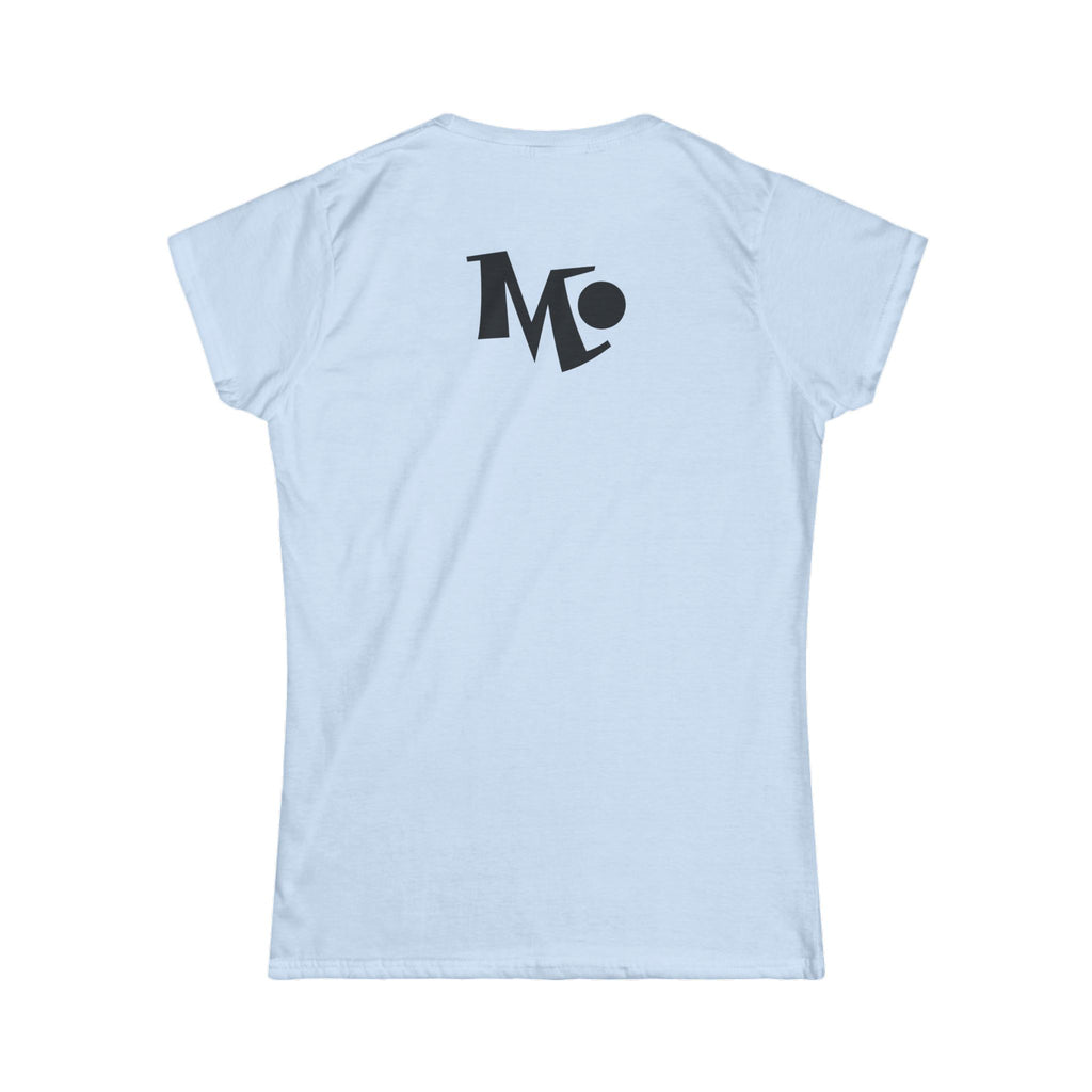 Microdahts Paint Black Logo Women's Graphic Tee, Casual Wear, Street Style, Gift for Her, Art Lovers, Summer Fashion