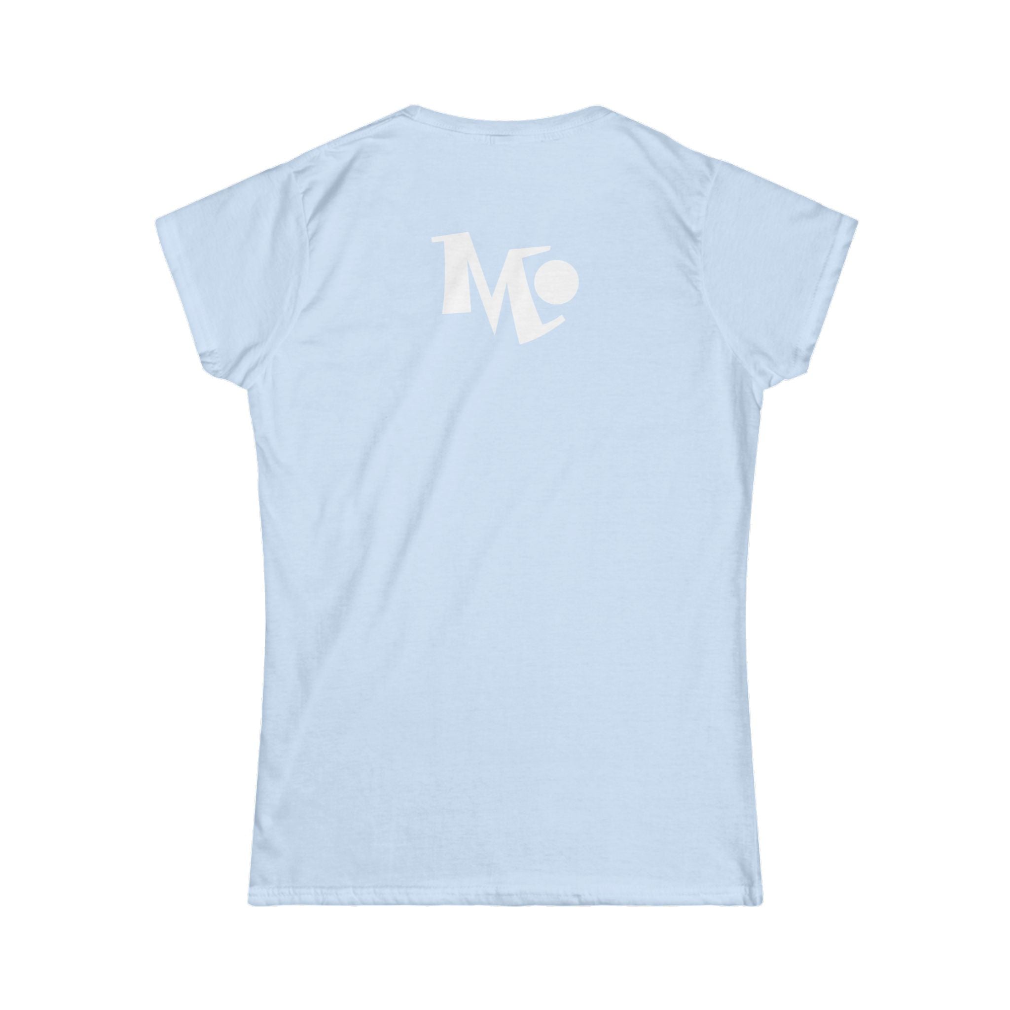 Microdahts Paint White Logo Women's Softstyle Tee - Modern Minimalist Design, Casual Wear, Daily Comfort, Gift for Her, Trendy Outfit