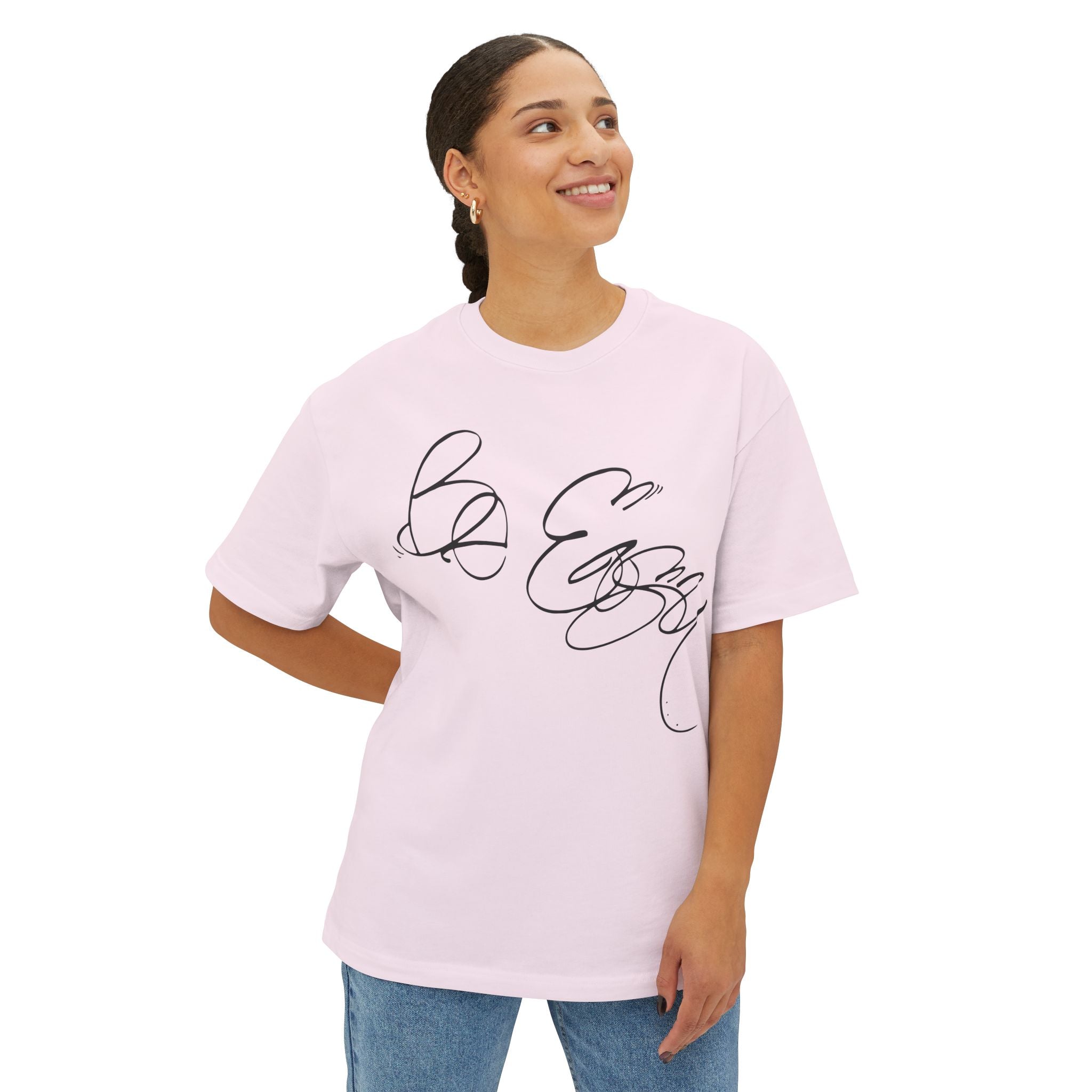 Be Easy Unisex Oversized Boxy Tee - "Be Easy" Relaxed Fit Tee, Casual Everyday Wear, Gift for Friends, Trendy Streetwear, Comfortable Lounge Top