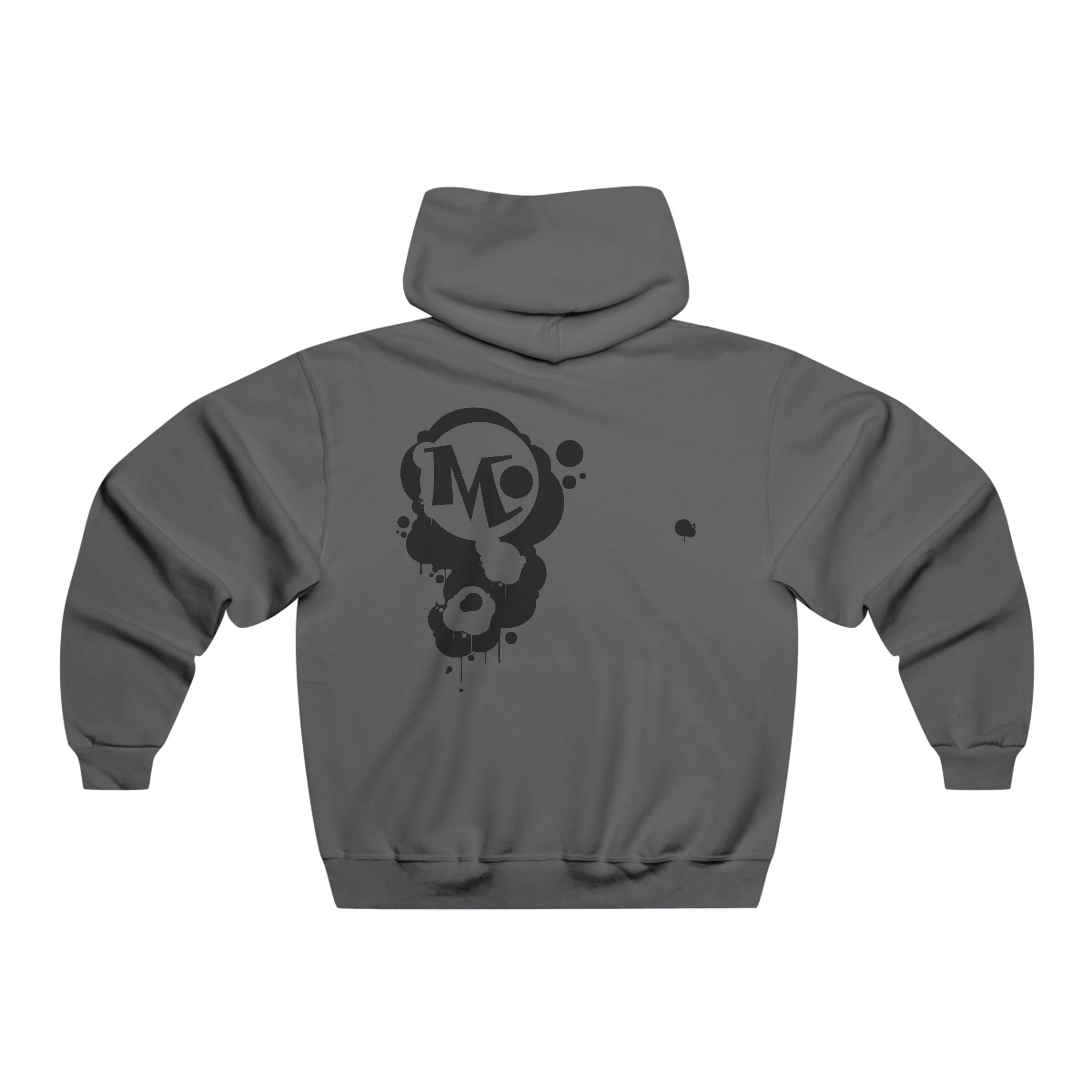 Microdahts Darkside Why You Frontin'? Paint LogoMen's Graphic Hooded Sweatshirt, Casual Streetwear, Gift for Him, Cool Layering Piece, Comfortable Pullover, Fashionable Everyday Wear