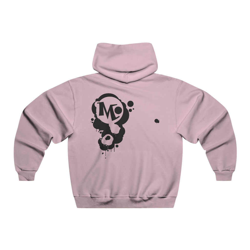 Microdahts Darkside Why You Frontin'? Paint LogoMen's Graphic Hooded Sweatshirt, Casual Streetwear, Gift for Him, Cool Layering Piece, Comfortable Pullover, Fashionable Everyday Wear