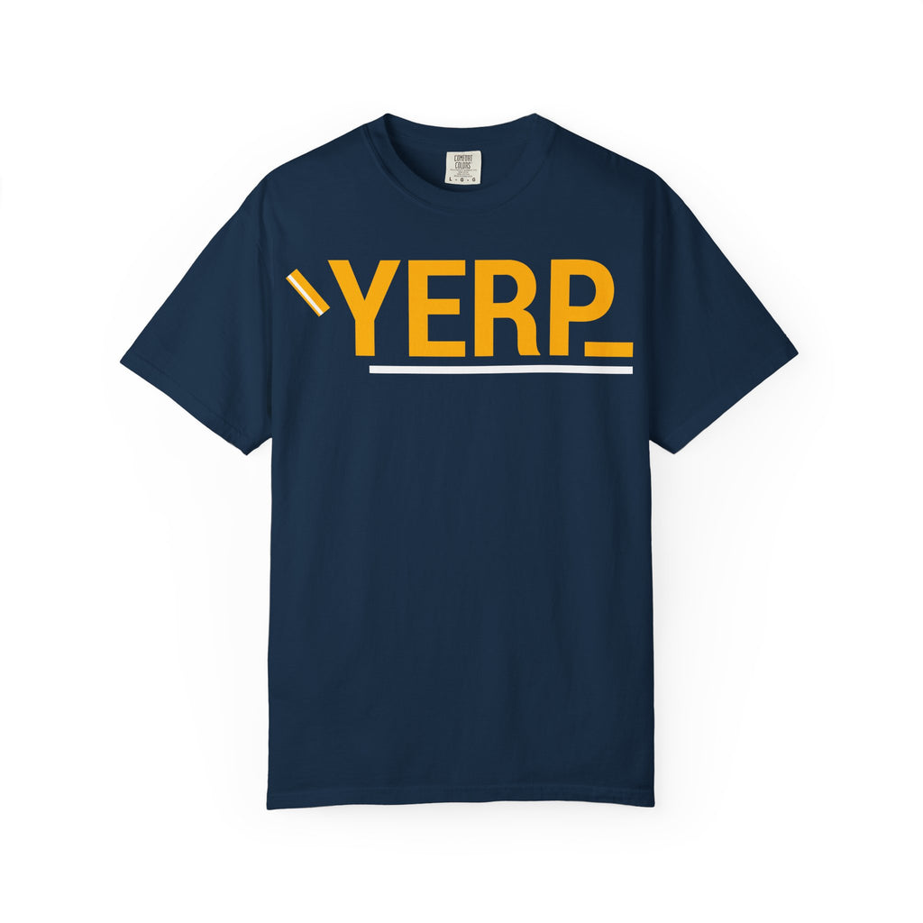 SHFT Designs Graphic T-shirt with 'YERP' and 'SHFT' Designs, Trendy Unisex Tee, Streetwear Style Shirt, Gift for Friends
