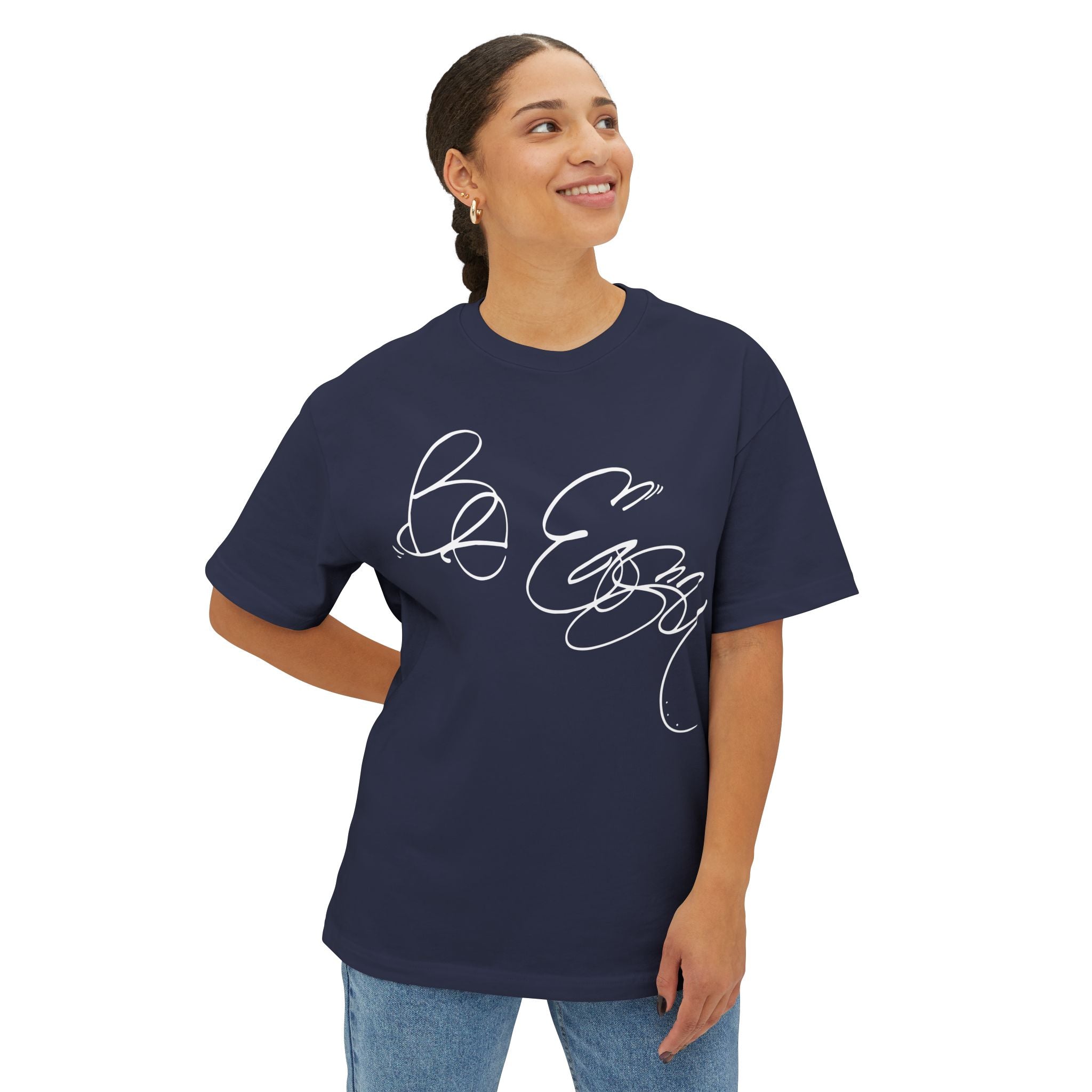 Be Easy Unisex Oversized Tee - ‘Be Easy’ Motivation Shirt, Everyday Comfort, Gift for Him/Her, Relaxed Style, Casual Wear