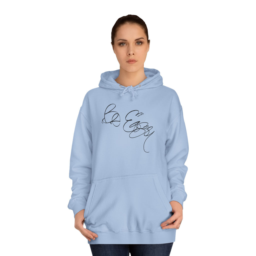 Graffiti Hand Style Unisex Hoodie - Be Easy Black Lettering Design