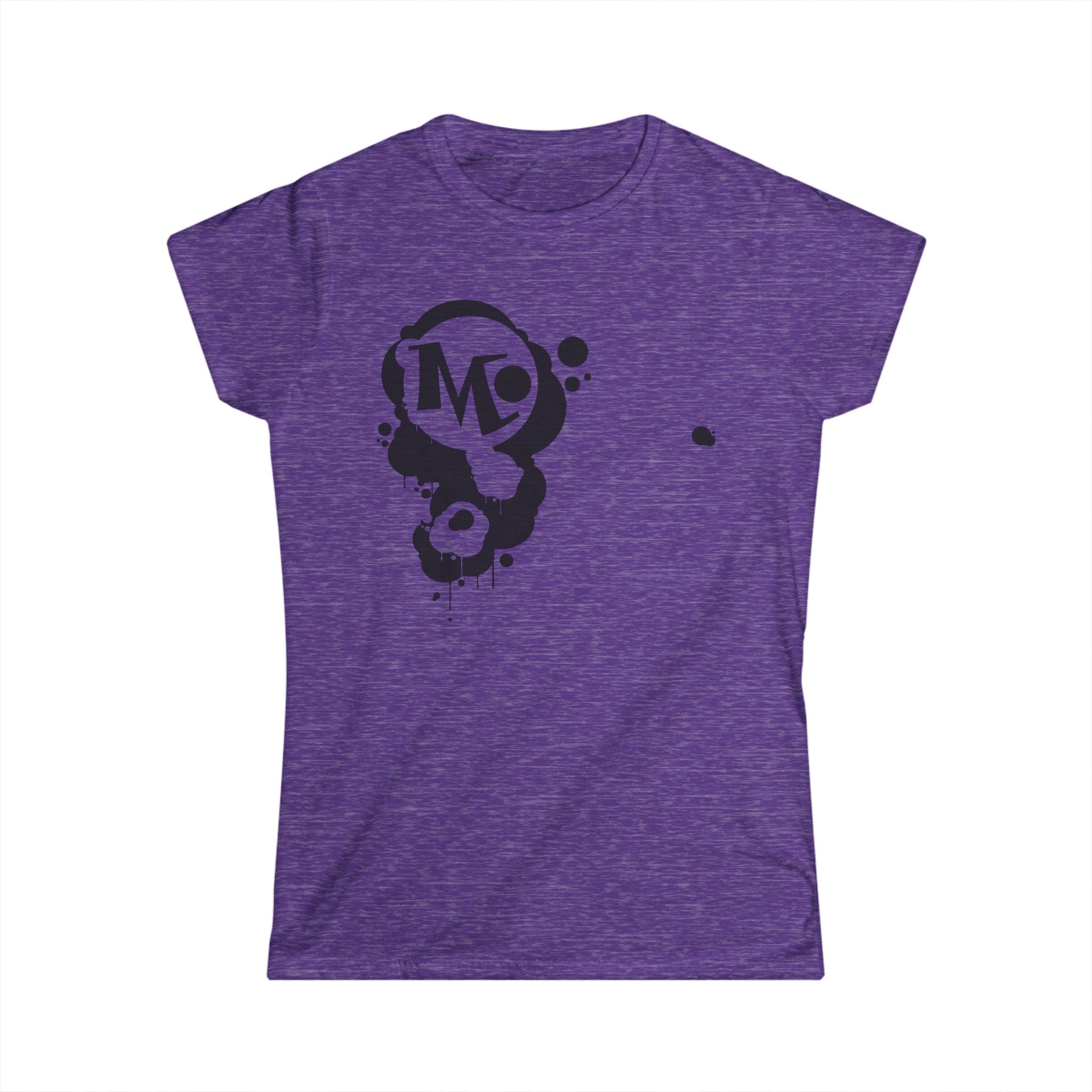 Microdahts Paint Black Logo Women's Graphic Tee, Casual Wear, Street Style, Gift for Her, Art Lovers, Summer Fashion