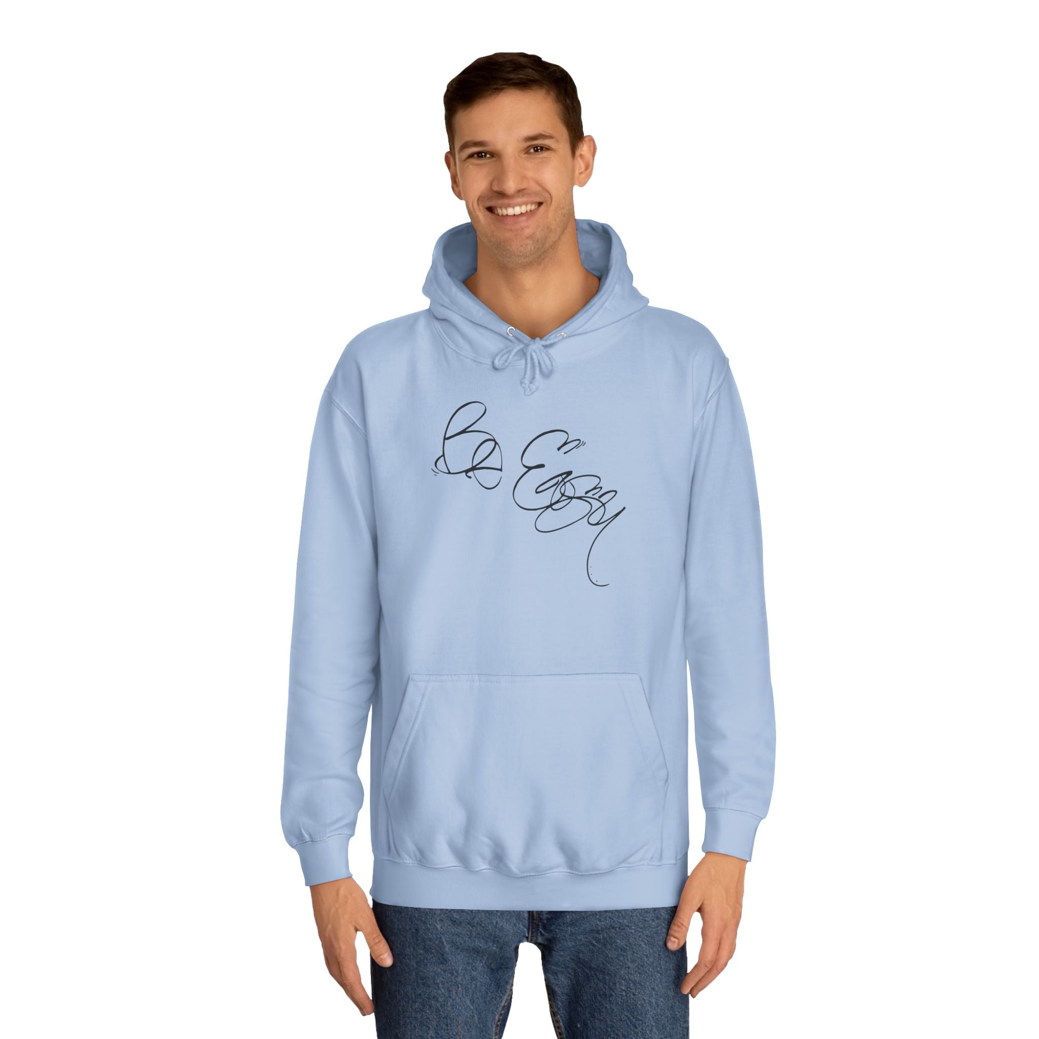 Graffiti Hand Style Unisex Hoodie - Be Easy Black Lettering Design