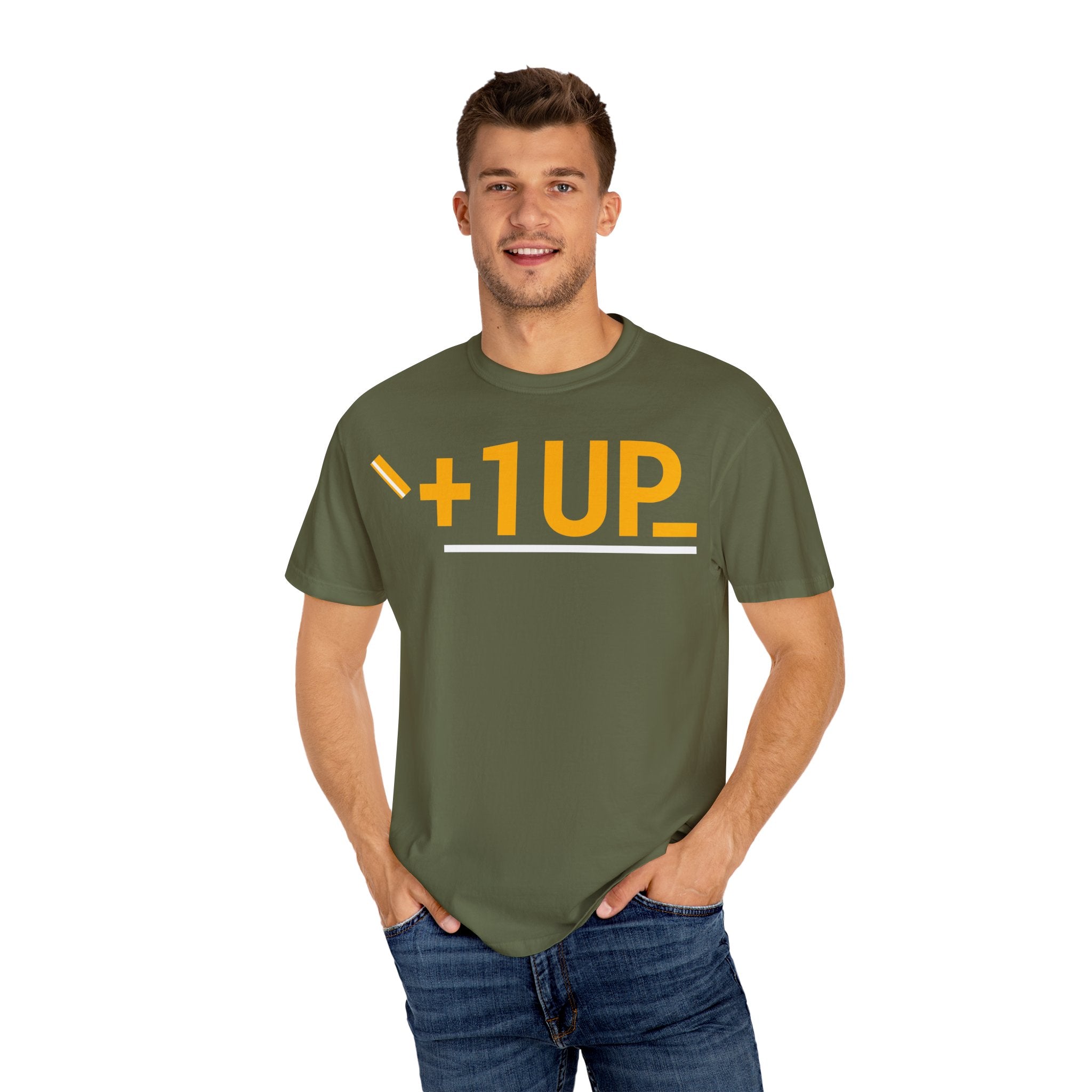 SHFT Designs +1UP Unisex Garment-Dyed T-shirt
