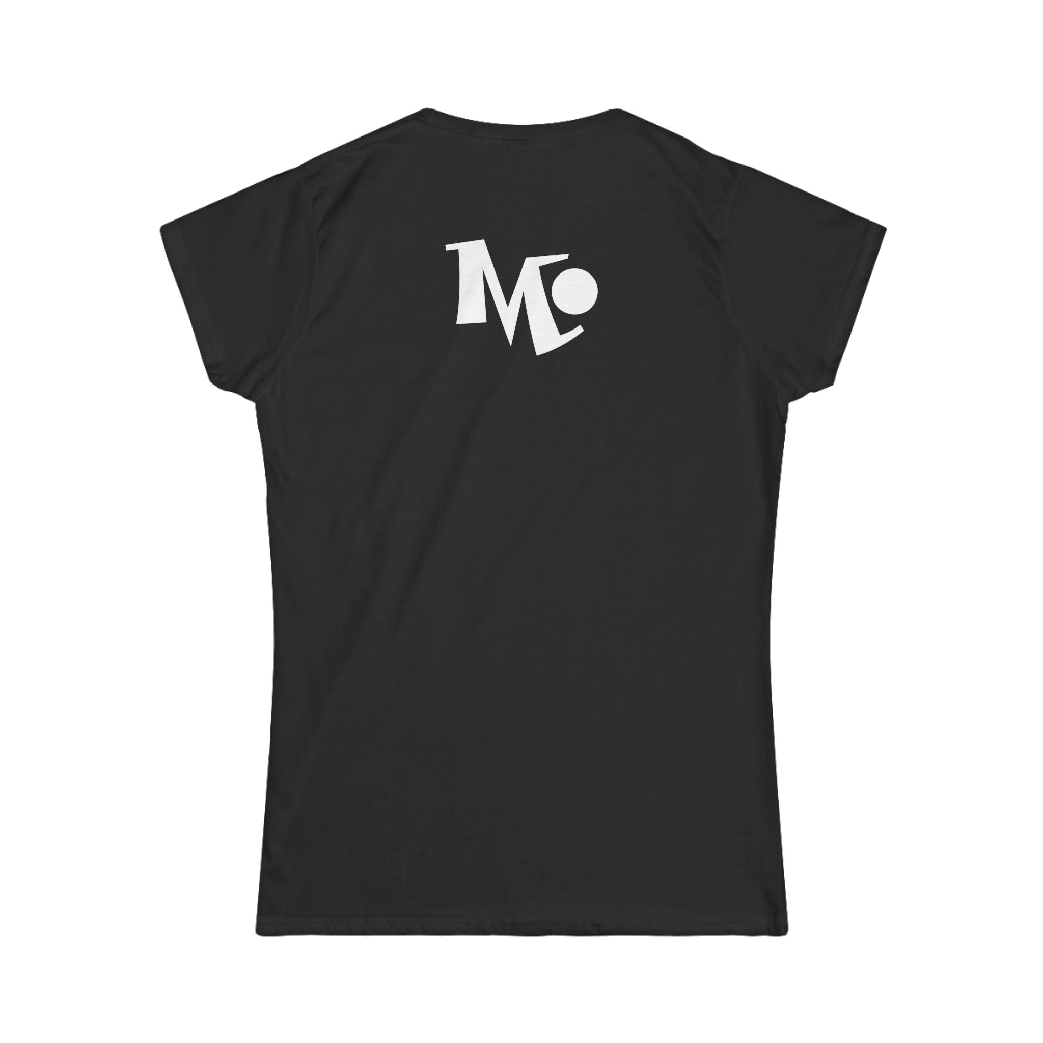 Microdahts Paint White Logo Women's Softstyle Tee - Modern Minimalist Design, Casual Wear, Daily Comfort, Gift for Her, Trendy Outfit