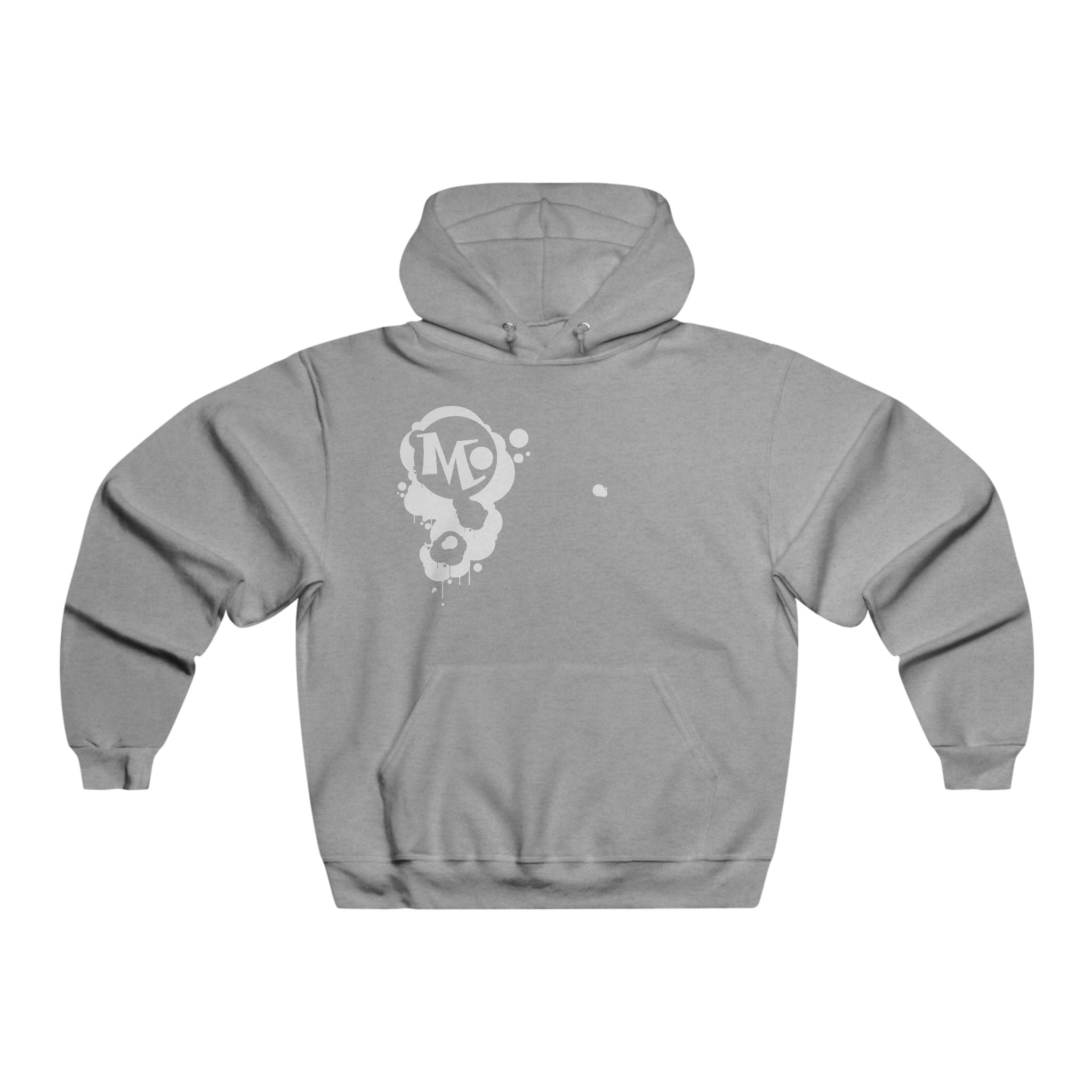 Microdahts Follow the Light Paint Logo Men's NUBLEND® Graphic Hoodie, Stylish Pullover for Comfort, Casual Wear, Streetwear, Perfect Gift for Birthdays and Holidays