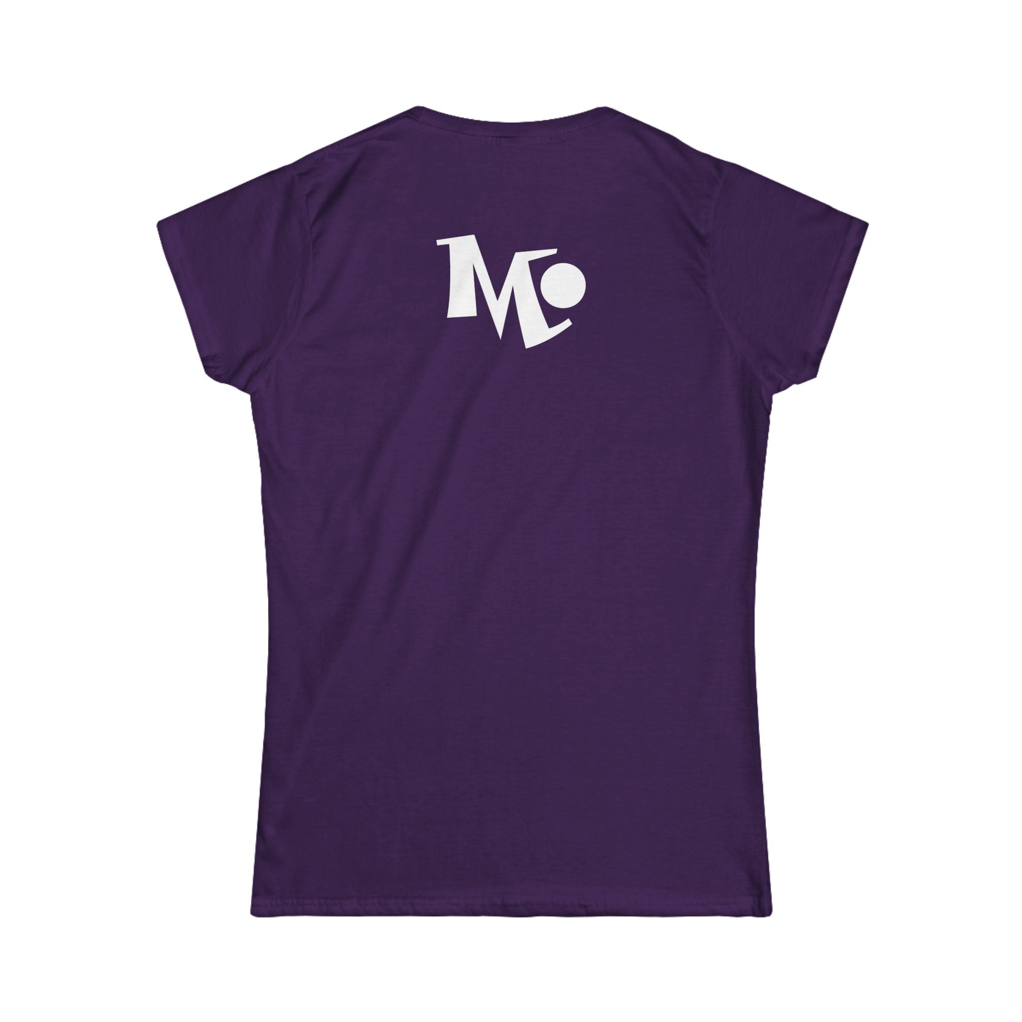 Microdahts Paint White Logo Women's Softstyle Tee - Modern Minimalist Design, Casual Wear, Daily Comfort, Gift for Her, Trendy Outfit