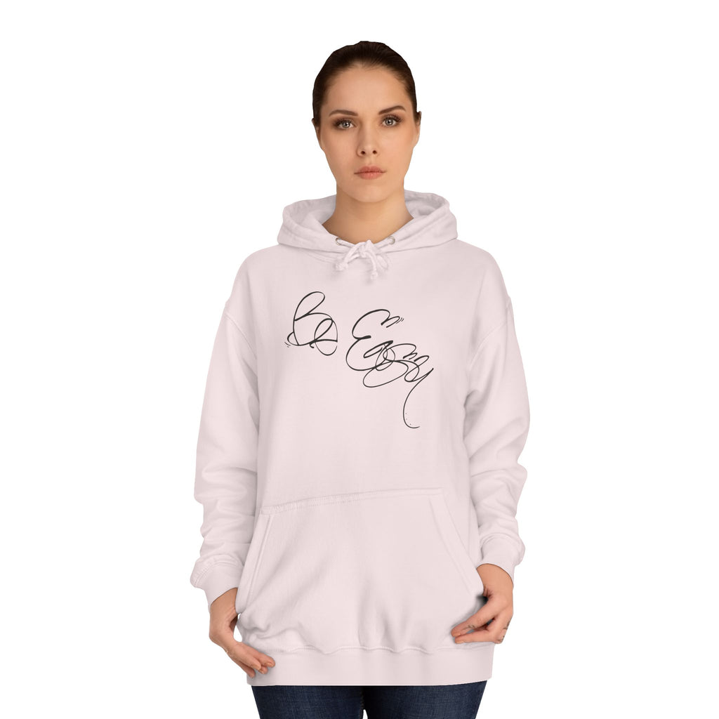 Graffiti Hand Style Unisex Hoodie - Be Easy Black Lettering Design