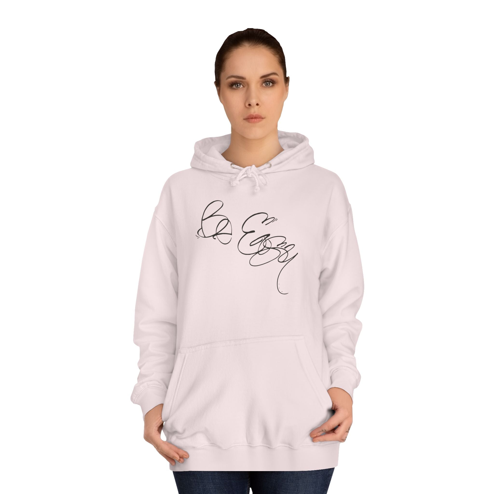 Graffiti Hand Style Unisex Hoodie - Be Easy Black Lettering Design
