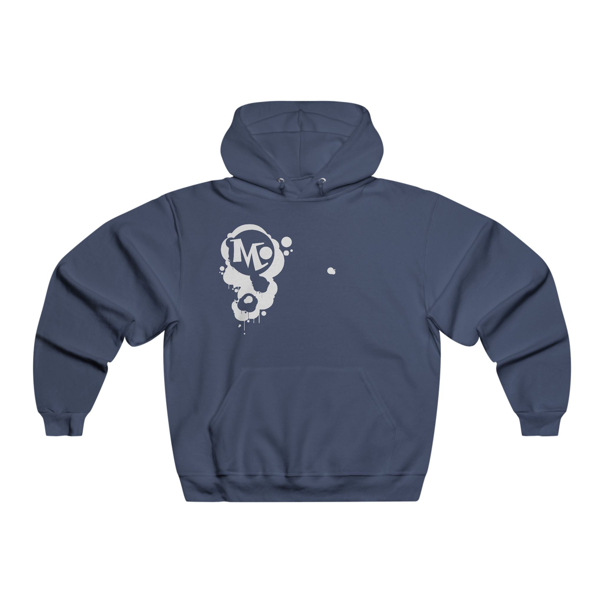 Microdahts Follow the Light Paint Logo Men's NUBLEND® Graphic Hoodie, Stylish Pullover for Comfort, Casual Wear, Streetwear, Perfect Gift for Birthdays and Holidays