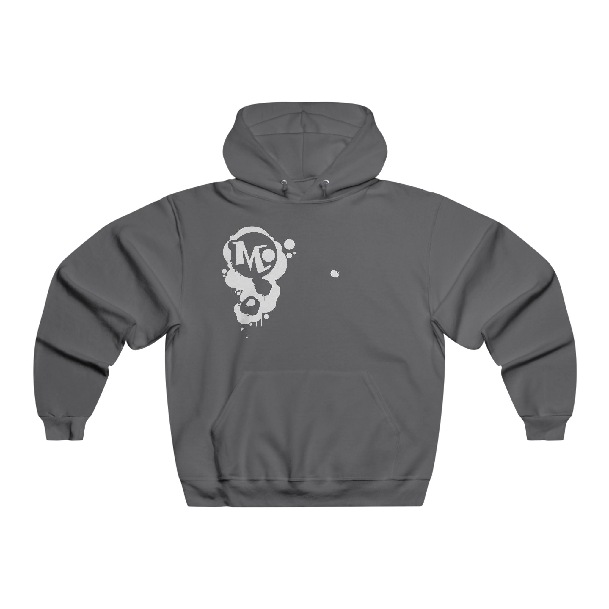 Microdahts Follow the Light Paint Logo Men's NUBLEND® Graphic Hoodie, Stylish Pullover for Comfort, Casual Wear, Streetwear, Perfect Gift for Birthdays and Holidays