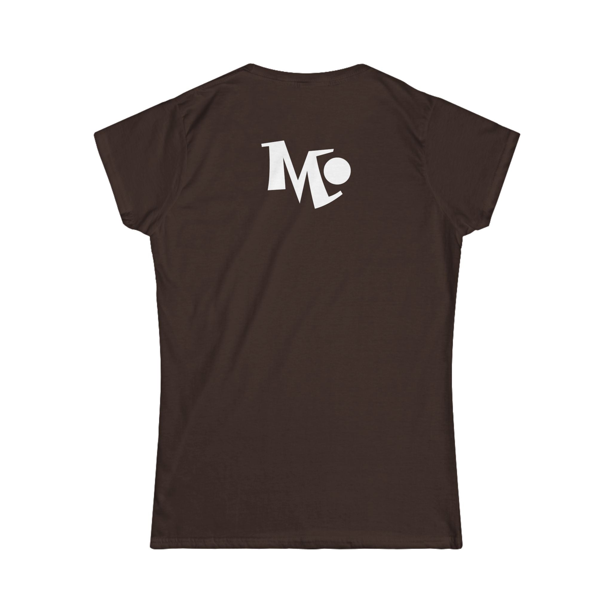 Microdahts Paint White Logo Women's Softstyle Tee - Modern Minimalist Design, Casual Wear, Daily Comfort, Gift for Her, Trendy Outfit