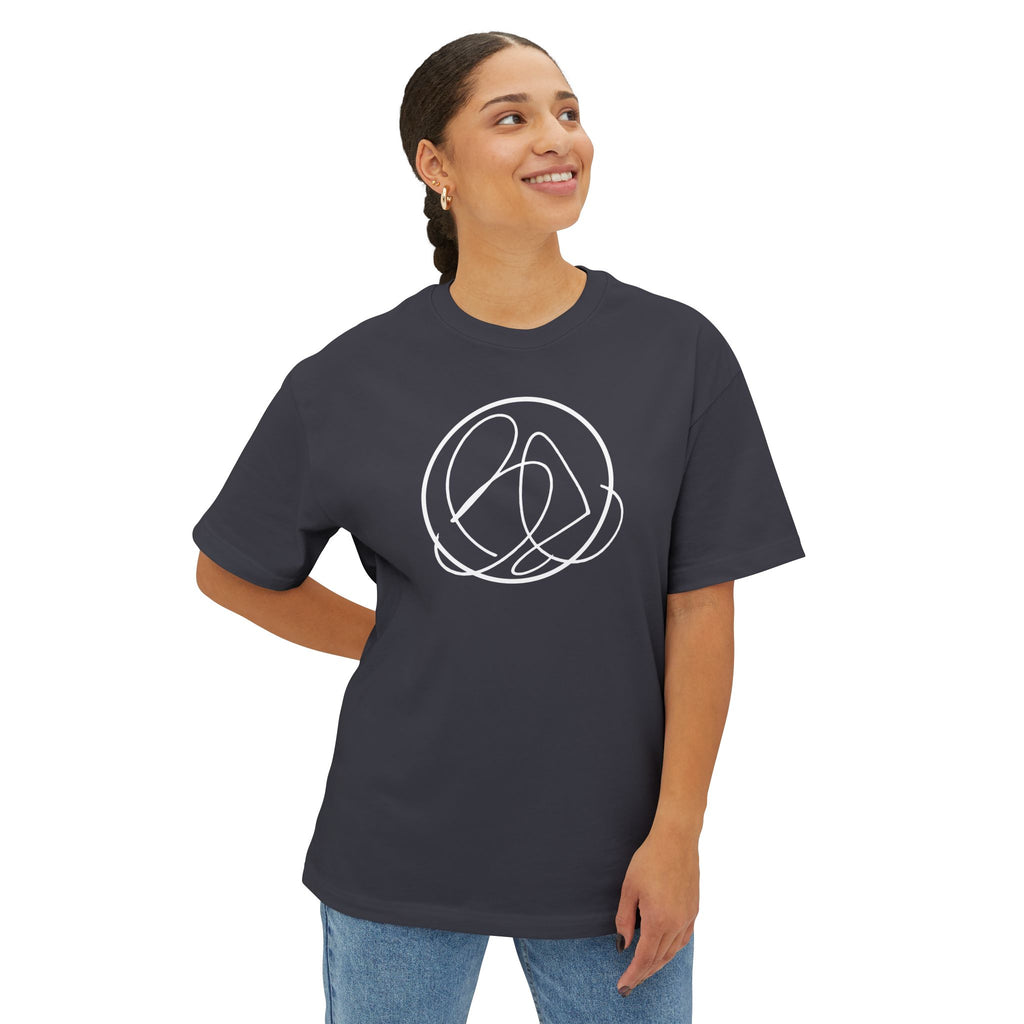 Oversized Tee - Brother Eroc White Logo Design