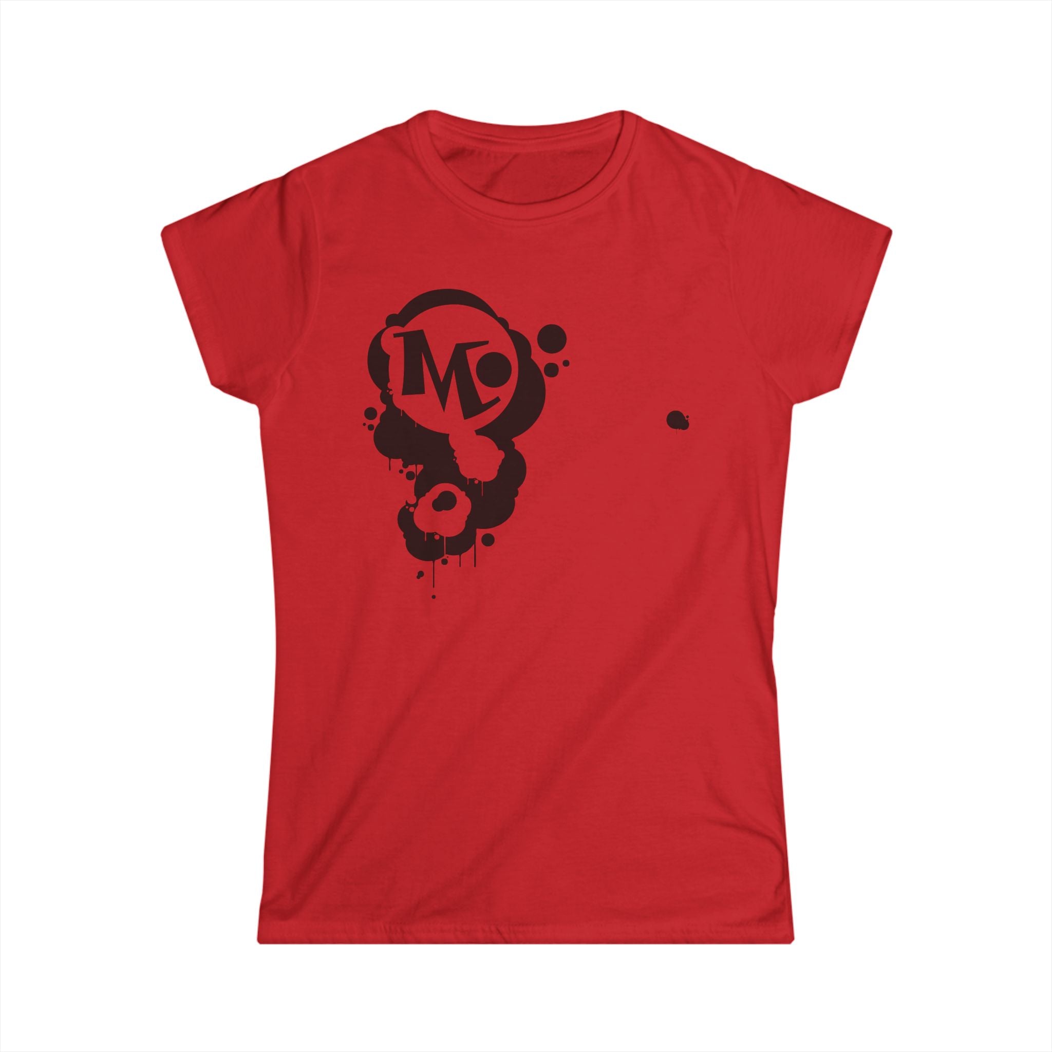 Microdahts Paint Black Logo Women's Graphic Tee, Casual Wear, Street Style, Gift for Her, Art Lovers, Summer Fashion