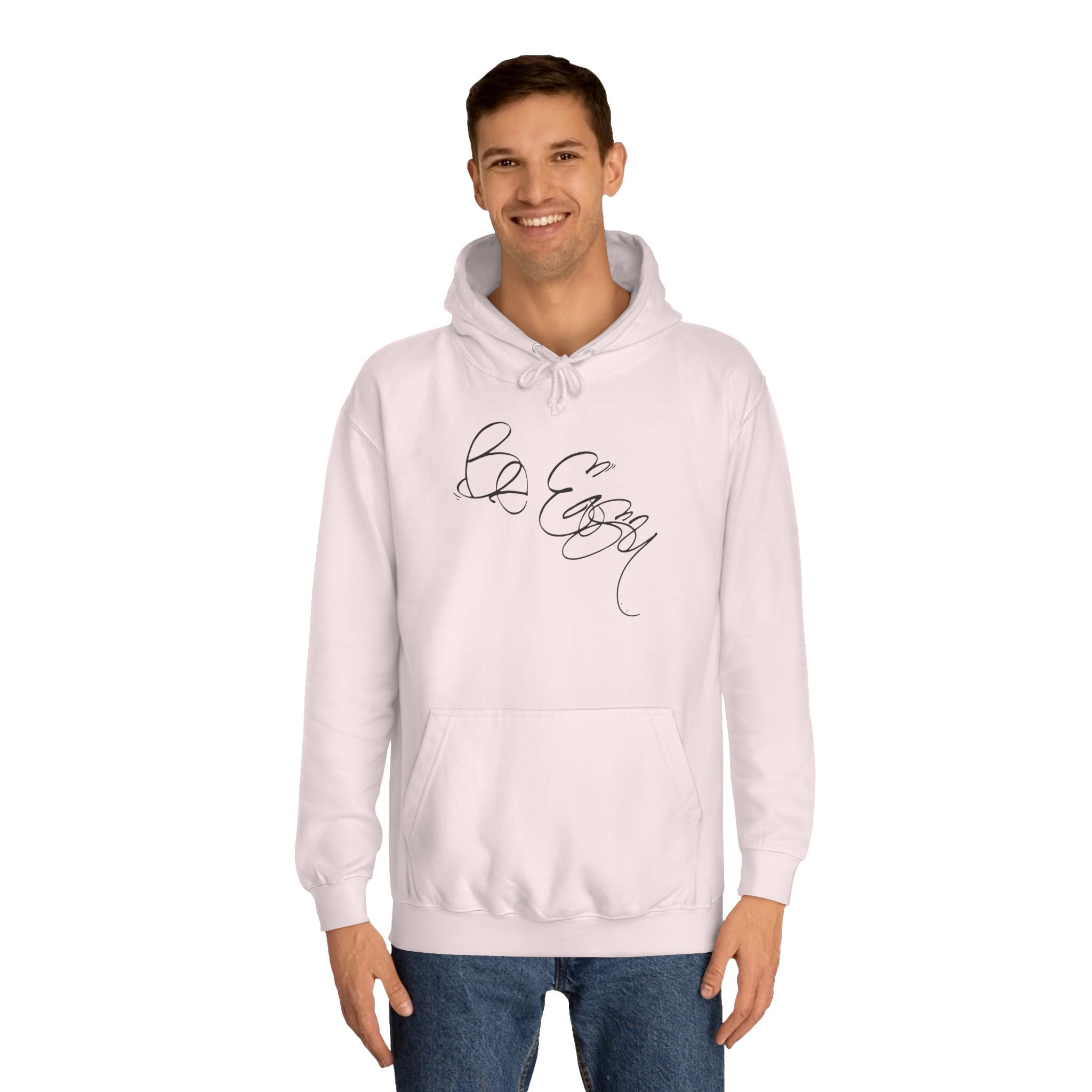 Graffiti Hand Style Unisex Hoodie - Be Easy Black Lettering Design
