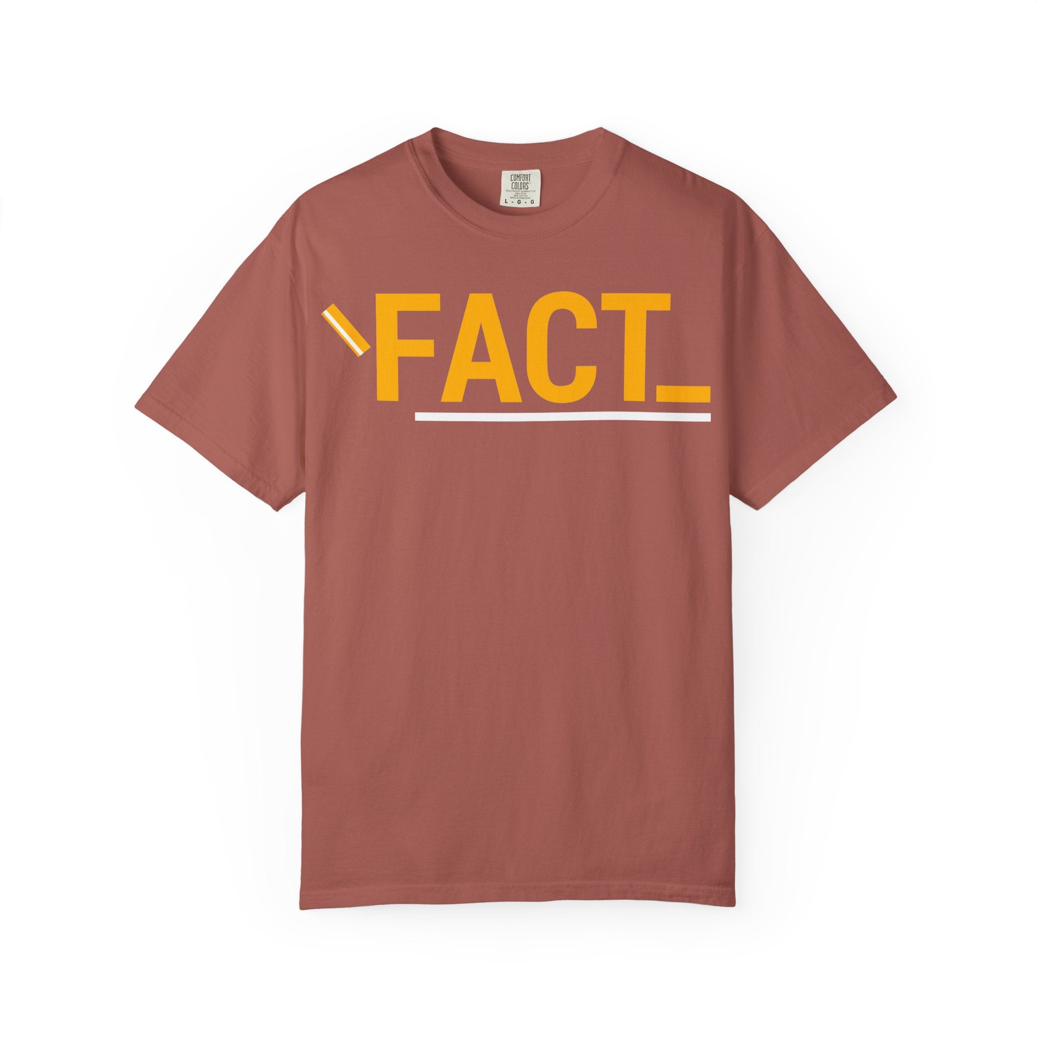 SHFT Designs Fact Graphic Tee for Trendsetters, Statement Shirt, Unisex Apparel, Perfect for Gifting, Everyday Wear, Festival Style