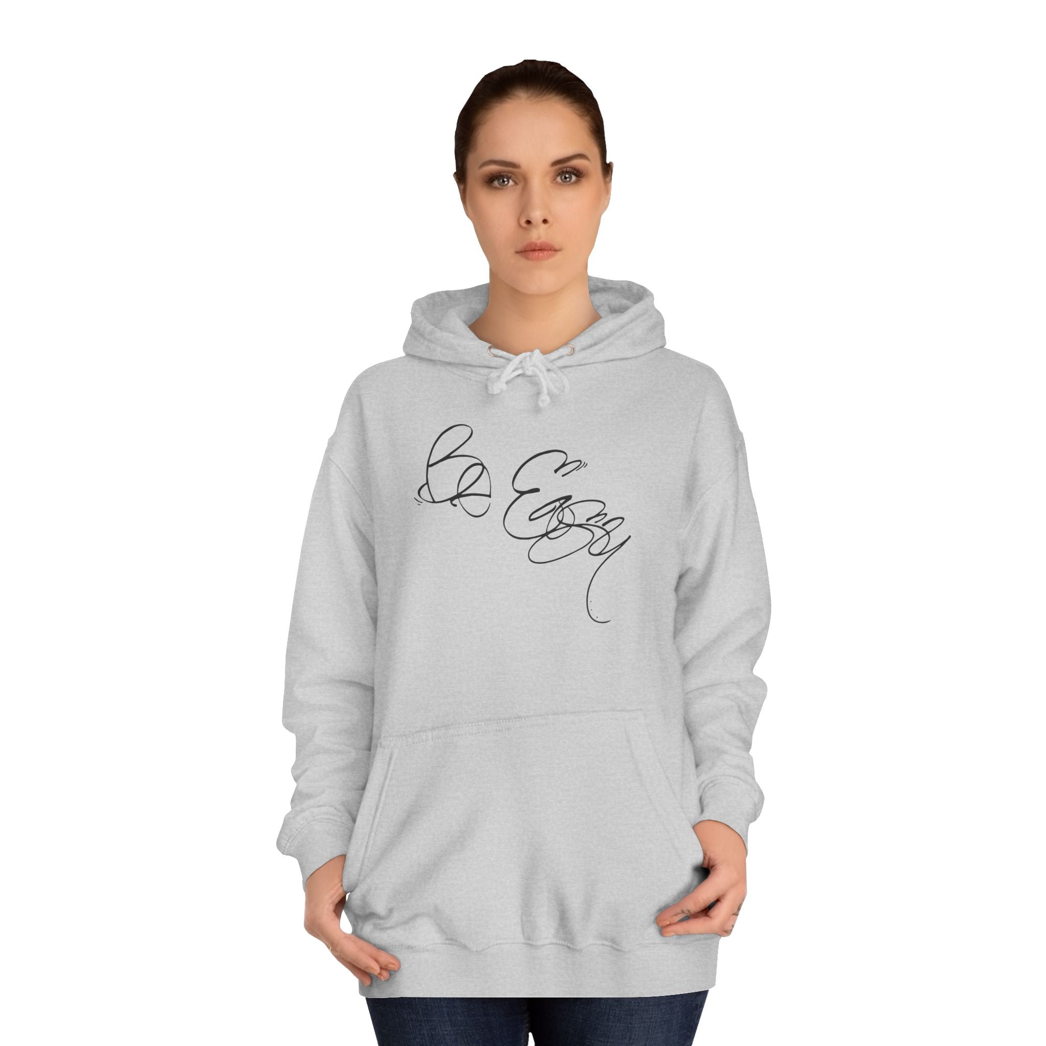 Graffiti Hand Style Unisex Hoodie - Be Easy Black Lettering Design