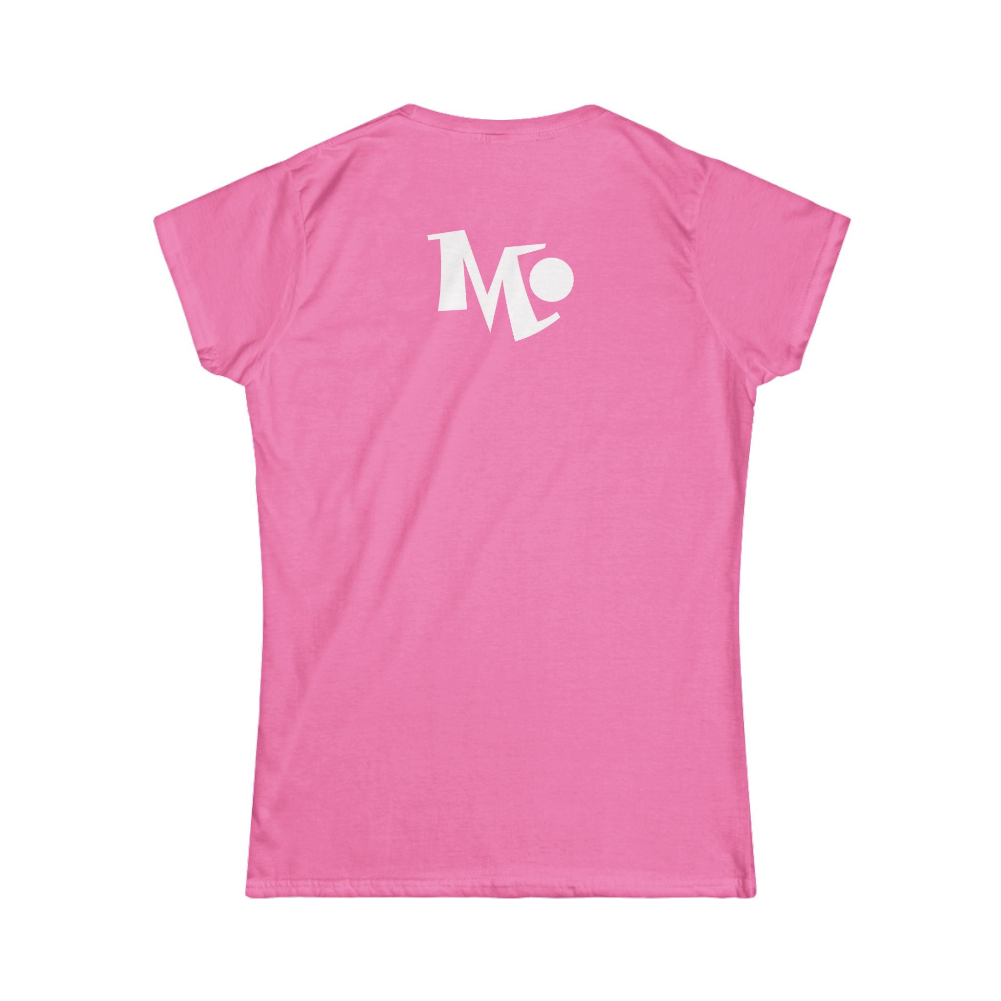 Microdahts Paint White Logo Women's Softstyle Tee - Modern Minimalist Design, Casual Wear, Daily Comfort, Gift for Her, Trendy Outfit