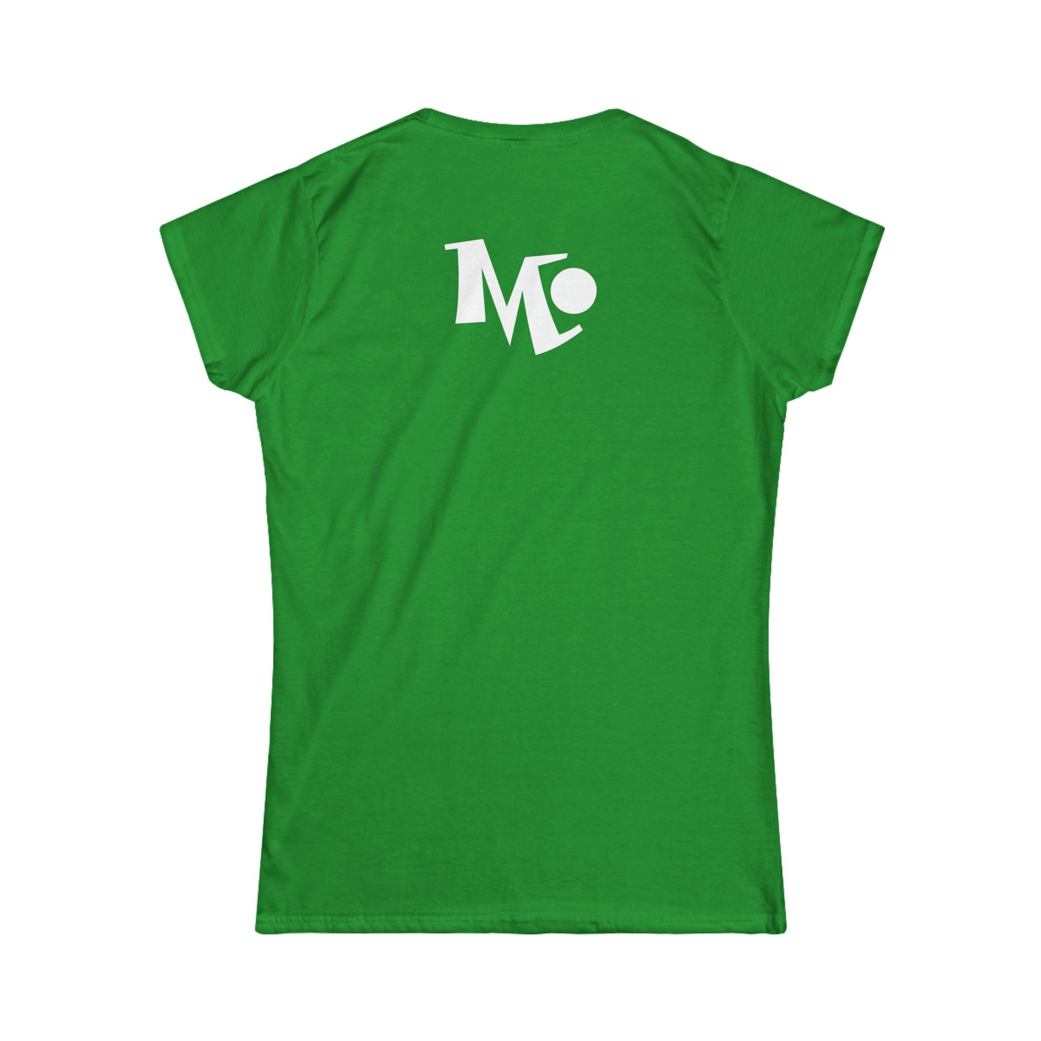 Microdahts Paint White Logo Women's Softstyle Tee - Modern Minimalist Design, Casual Wear, Daily Comfort, Gift for Her, Trendy Outfit