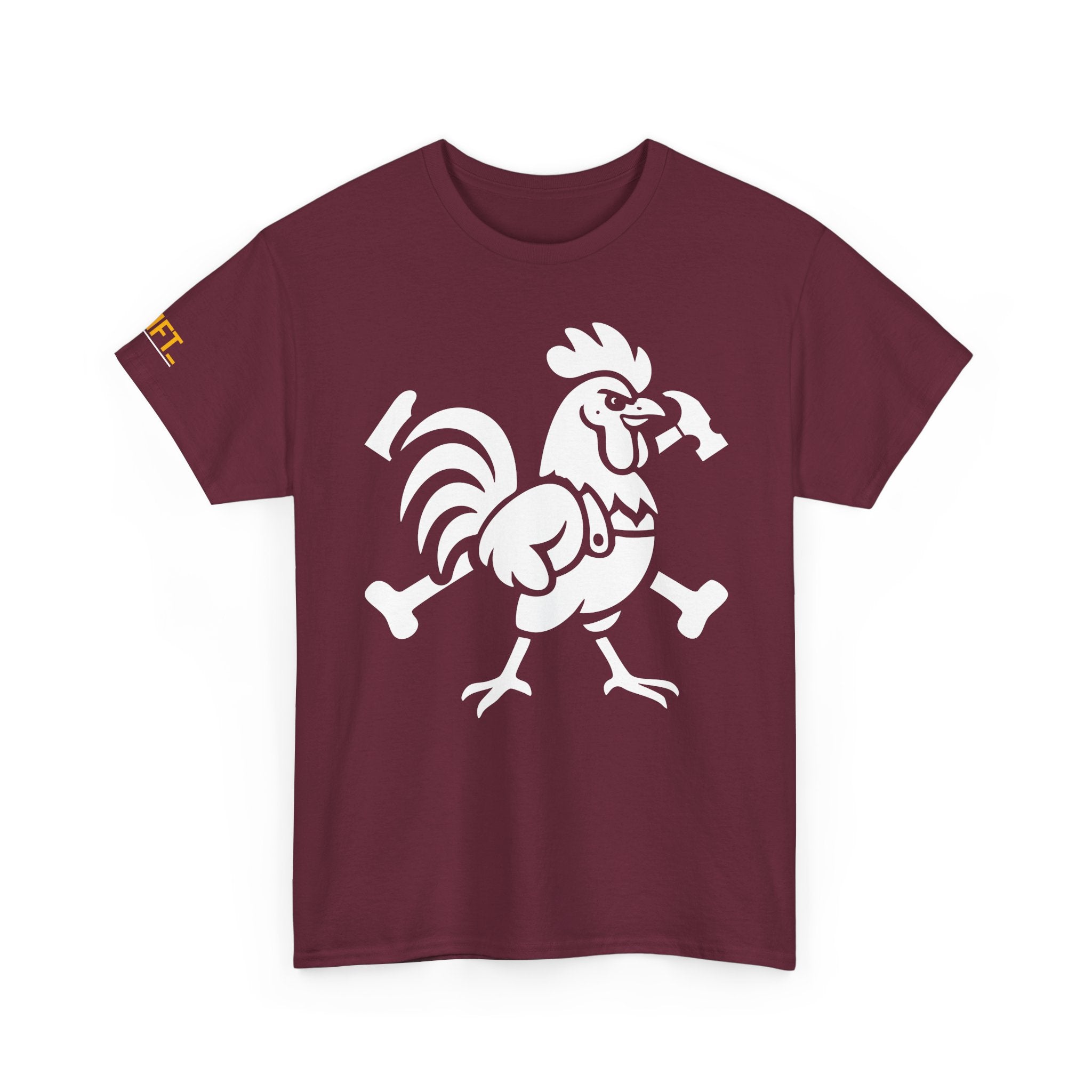 Hammered Rooster Tee - Perfect for Gym Lovers, Fitness Apparel, Casual Wear, Gifts for Him/Her, Unisex Workout Top