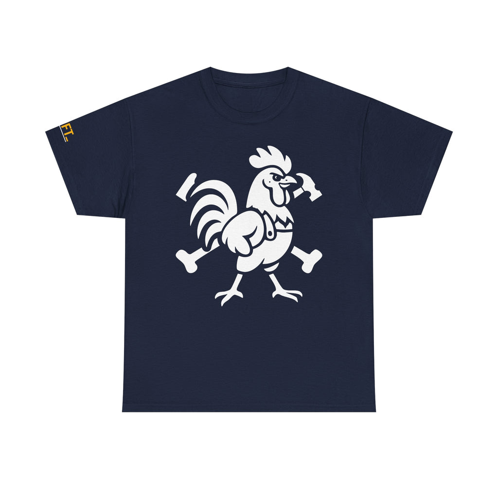 Hammered Rooster Tee - Perfect for Gym Lovers, Fitness Apparel, Casual Wear, Gifts for Him/Her, Unisex Workout Top