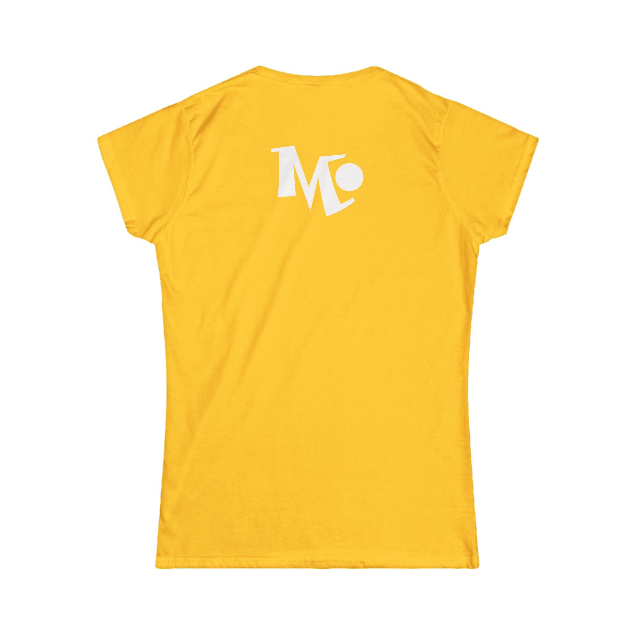 Microdahts Paint White Logo Women's Softstyle Tee - Modern Minimalist Design, Casual Wear, Daily Comfort, Gift for Her, Trendy Outfit