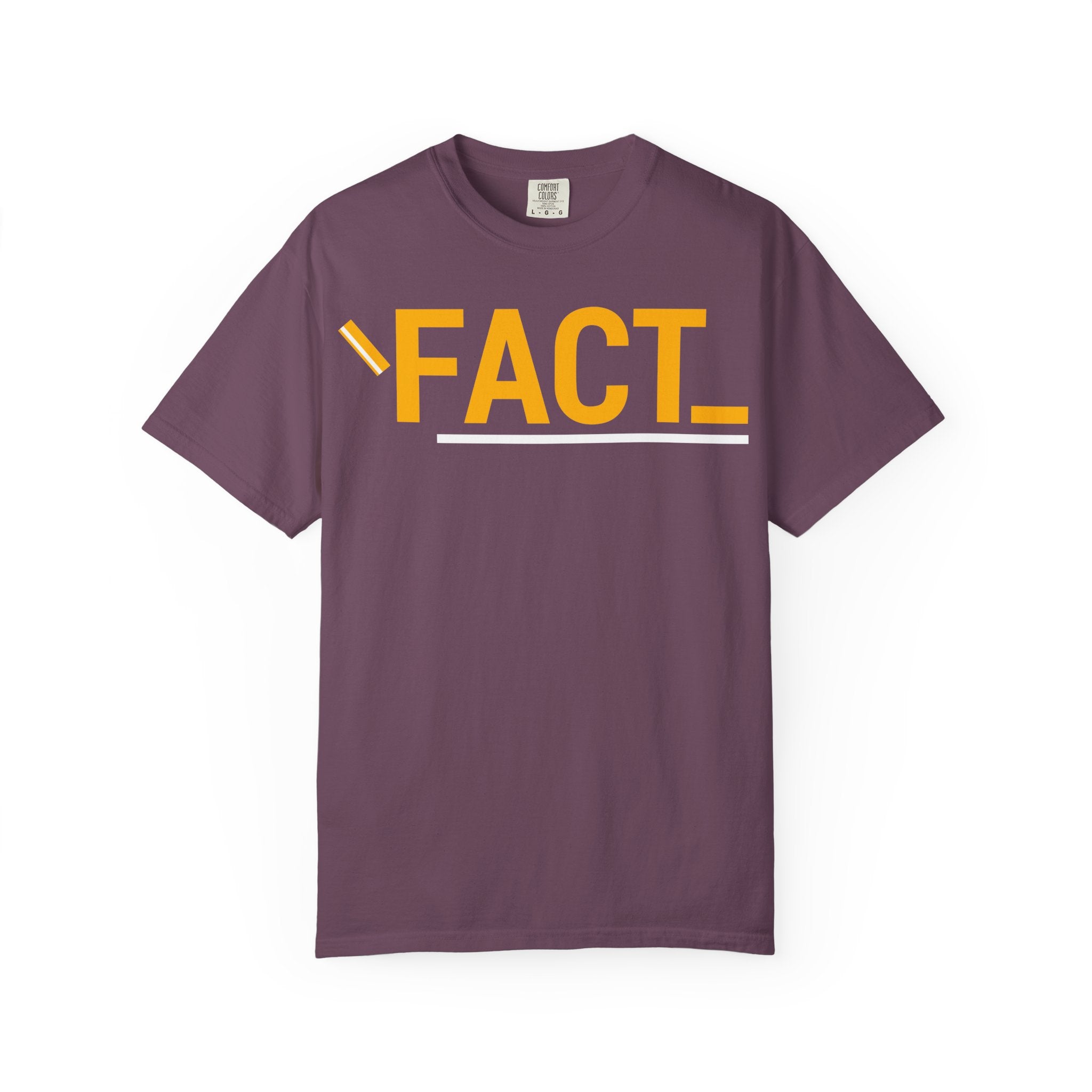 SHFT Designs Fact Graphic Tee for Trendsetters, Statement Shirt, Unisex Apparel, Perfect for Gifting, Everyday Wear, Festival Style