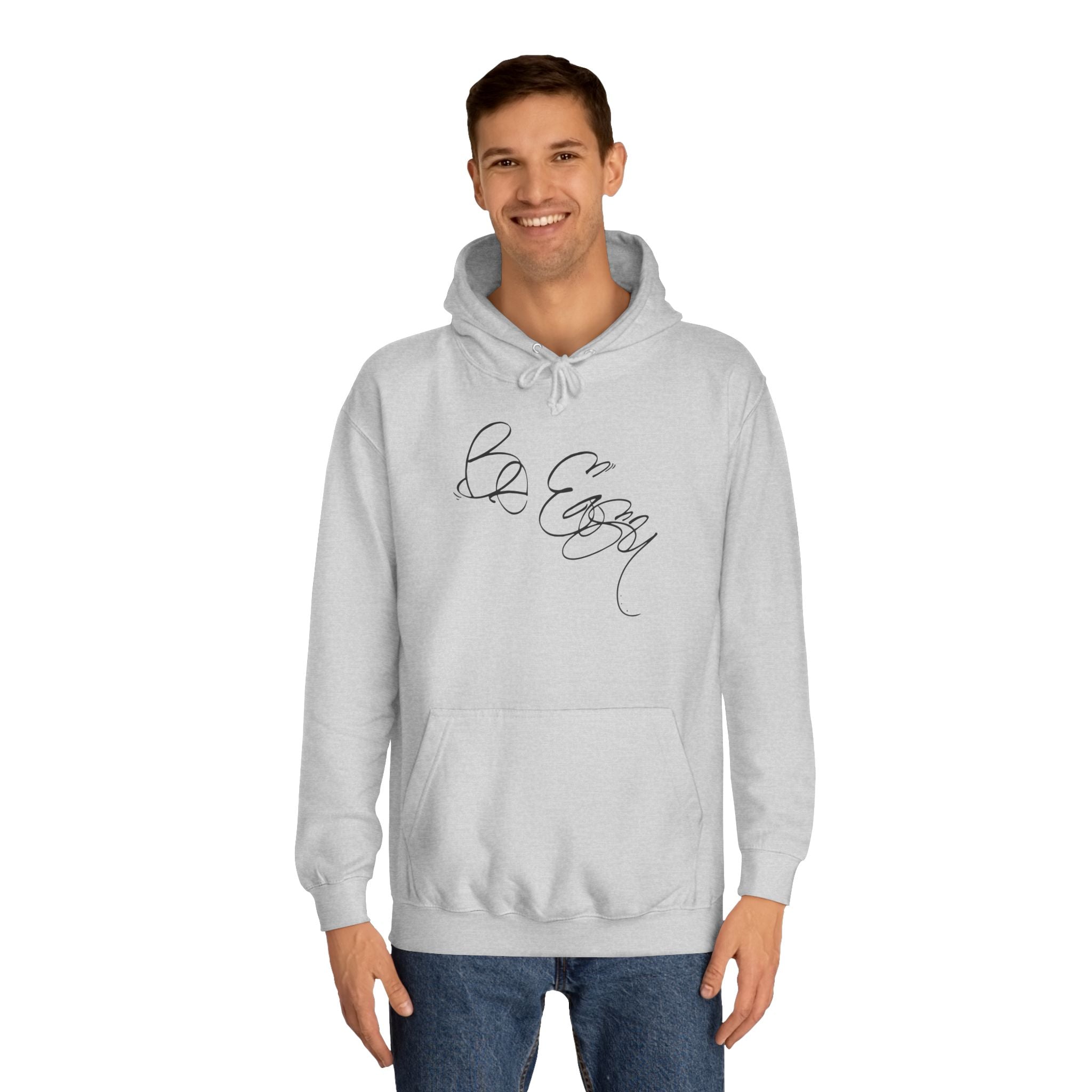 Graffiti Hand Style Unisex Hoodie - Be Easy Black Lettering Design