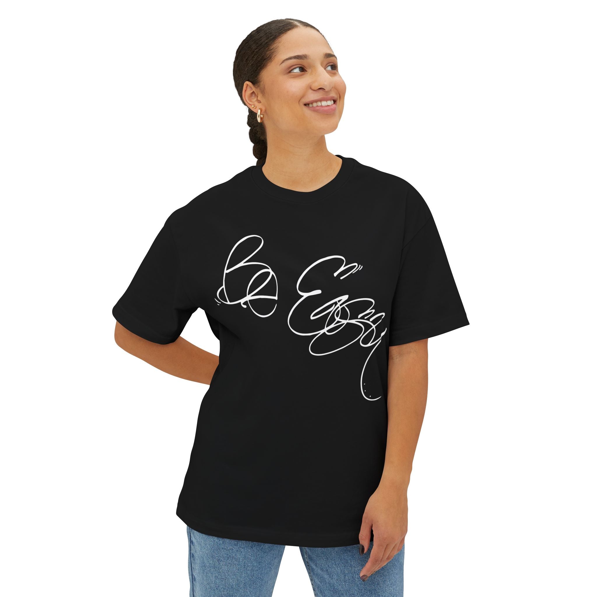 Be Easy Unisex Oversized Tee - ‘Be Easy’ Motivation Shirt, Everyday Comfort, Gift for Him/Her, Relaxed Style, Casual Wear