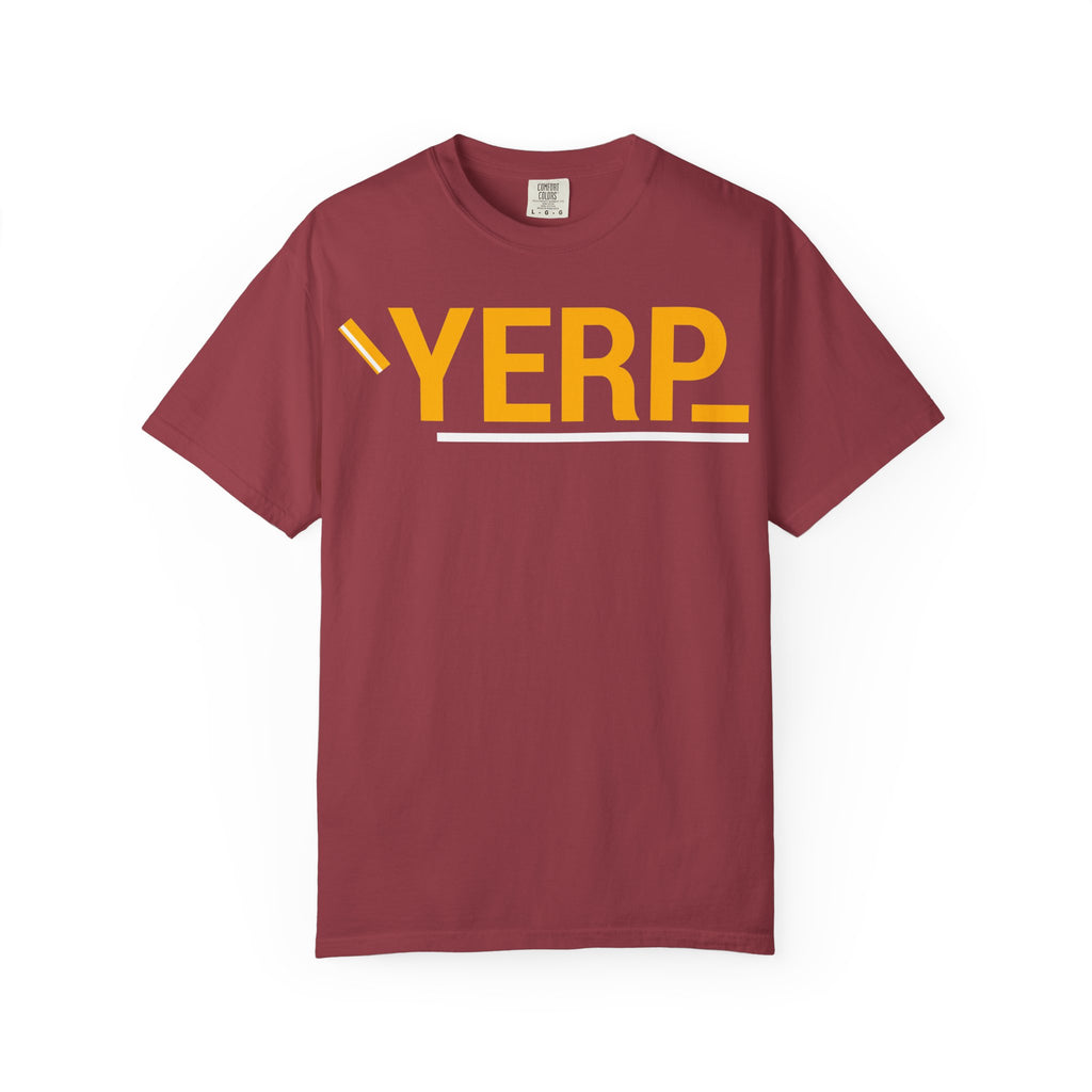 SHFT Designs Graphic T-shirt with 'YERP' and 'SHFT' Designs, Trendy Unisex Tee, Streetwear Style Shirt, Gift for Friends