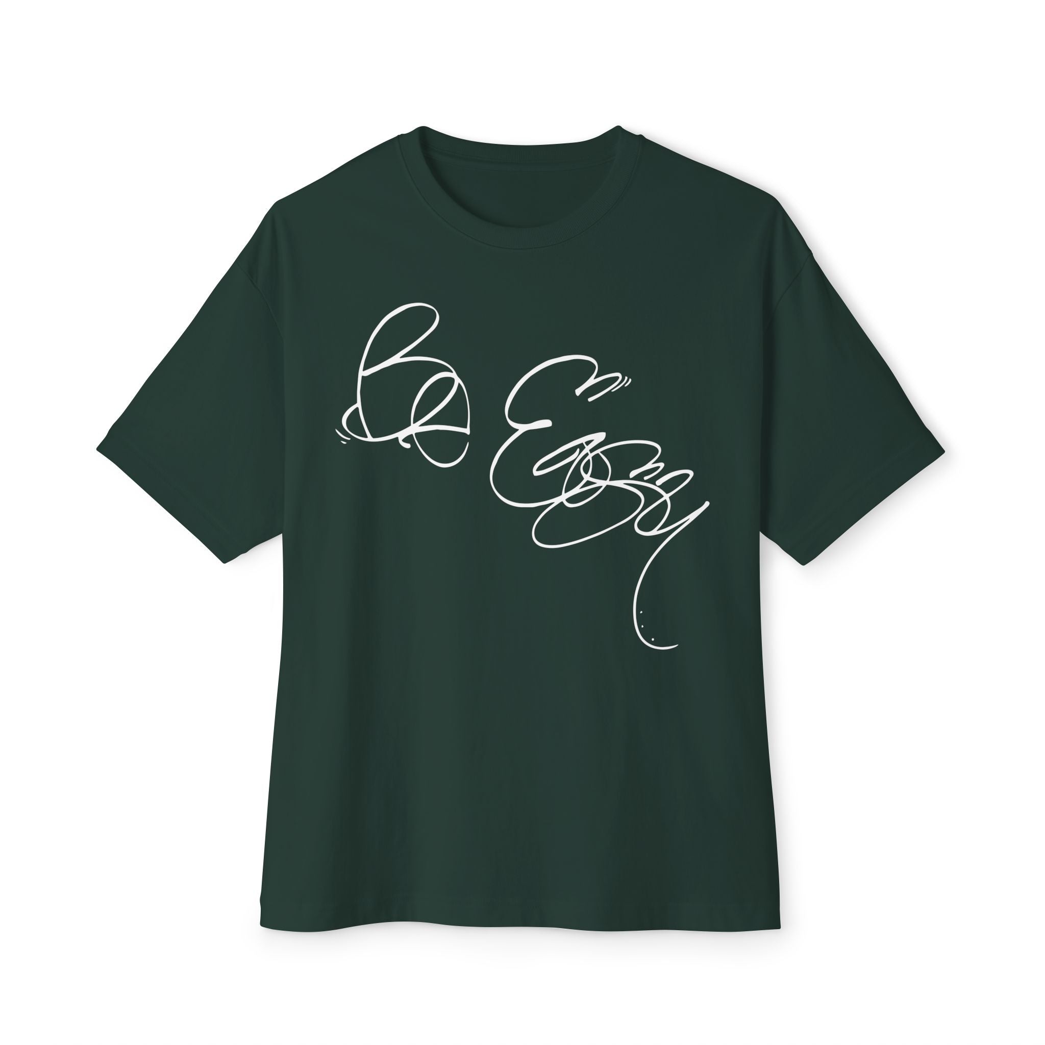 Be Easy Unisex Oversized Tee - ‘Be Easy’ Motivation Shirt, Everyday Comfort, Gift for Him/Her, Relaxed Style, Casual Wear