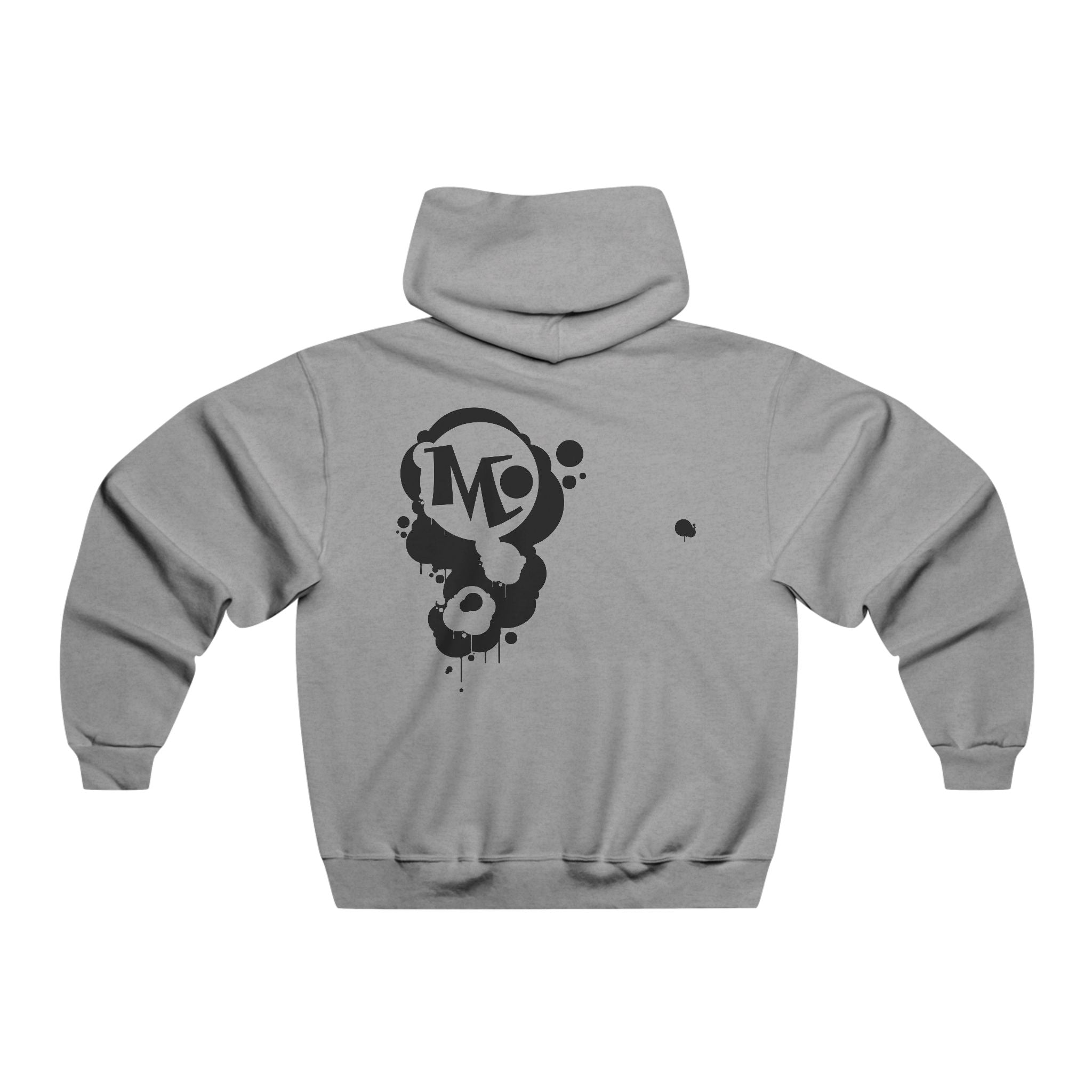 Microdahts Darkside Why You Frontin'? Paint LogoMen's Graphic Hooded Sweatshirt, Casual Streetwear, Gift for Him, Cool Layering Piece, Comfortable Pullover, Fashionable Everyday Wear