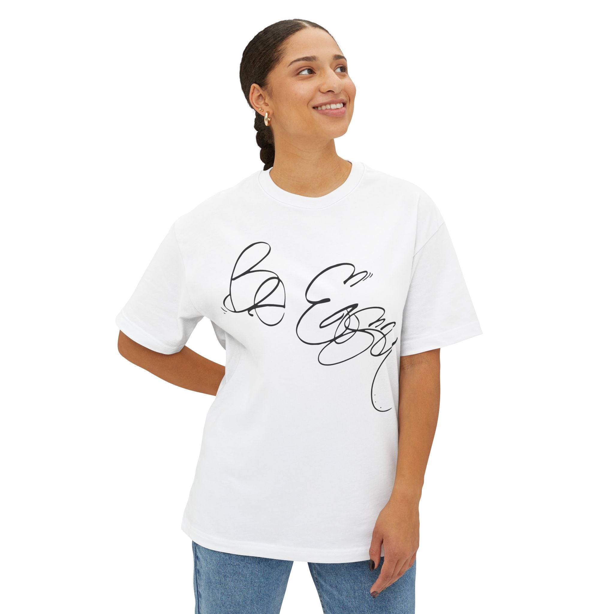 Be Easy Unisex Oversized Boxy Tee - "Be Easy" Relaxed Fit Tee, Casual Everyday Wear, Gift for Friends, Trendy Streetwear, Comfortable Lounge Top