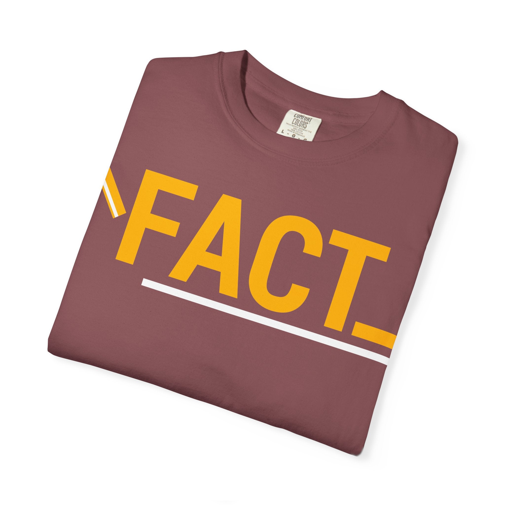 SHFT Designs Fact Graphic Tee for Trendsetters, Statement Shirt, Unisex Apparel, Perfect for Gifting, Everyday Wear, Festival Style