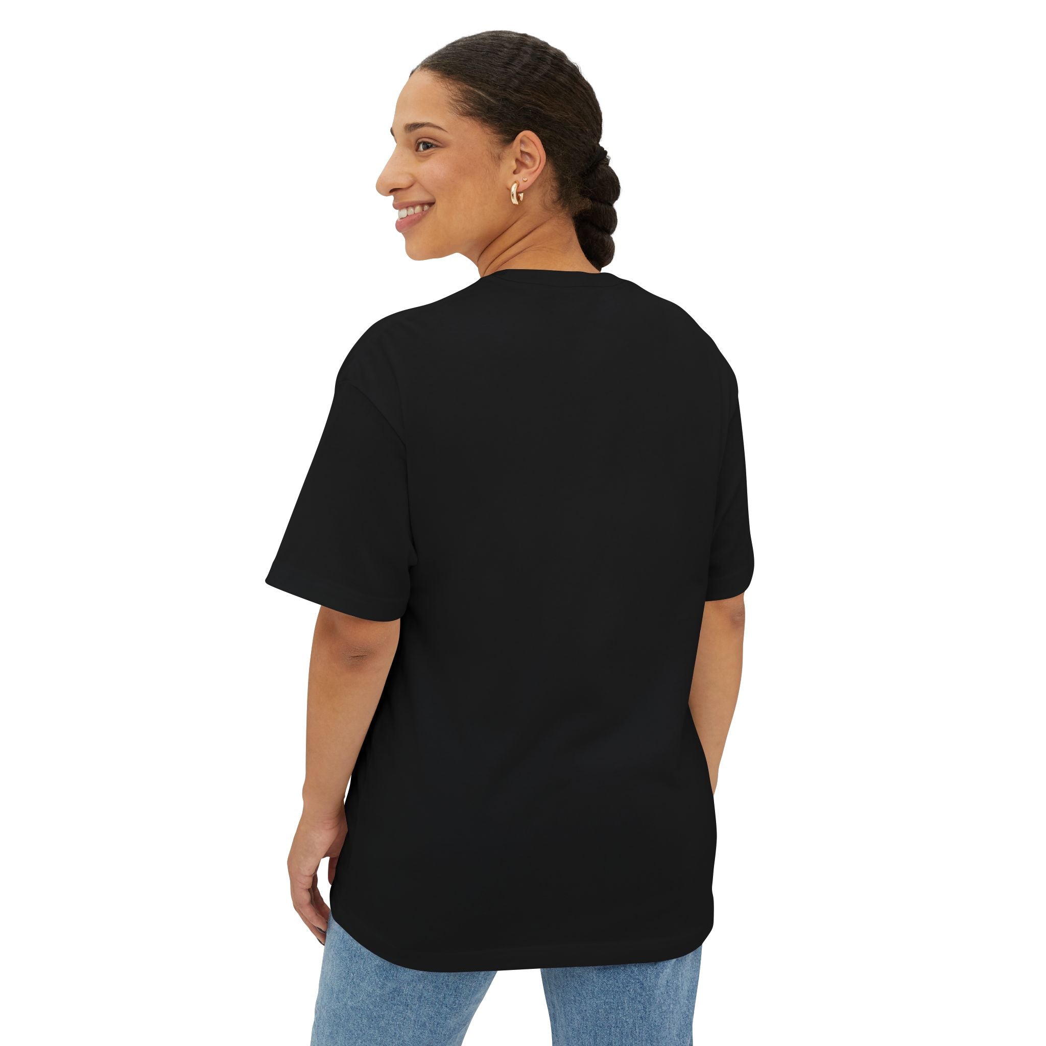 Oversized Tee - Brother Eroc White Logo Design