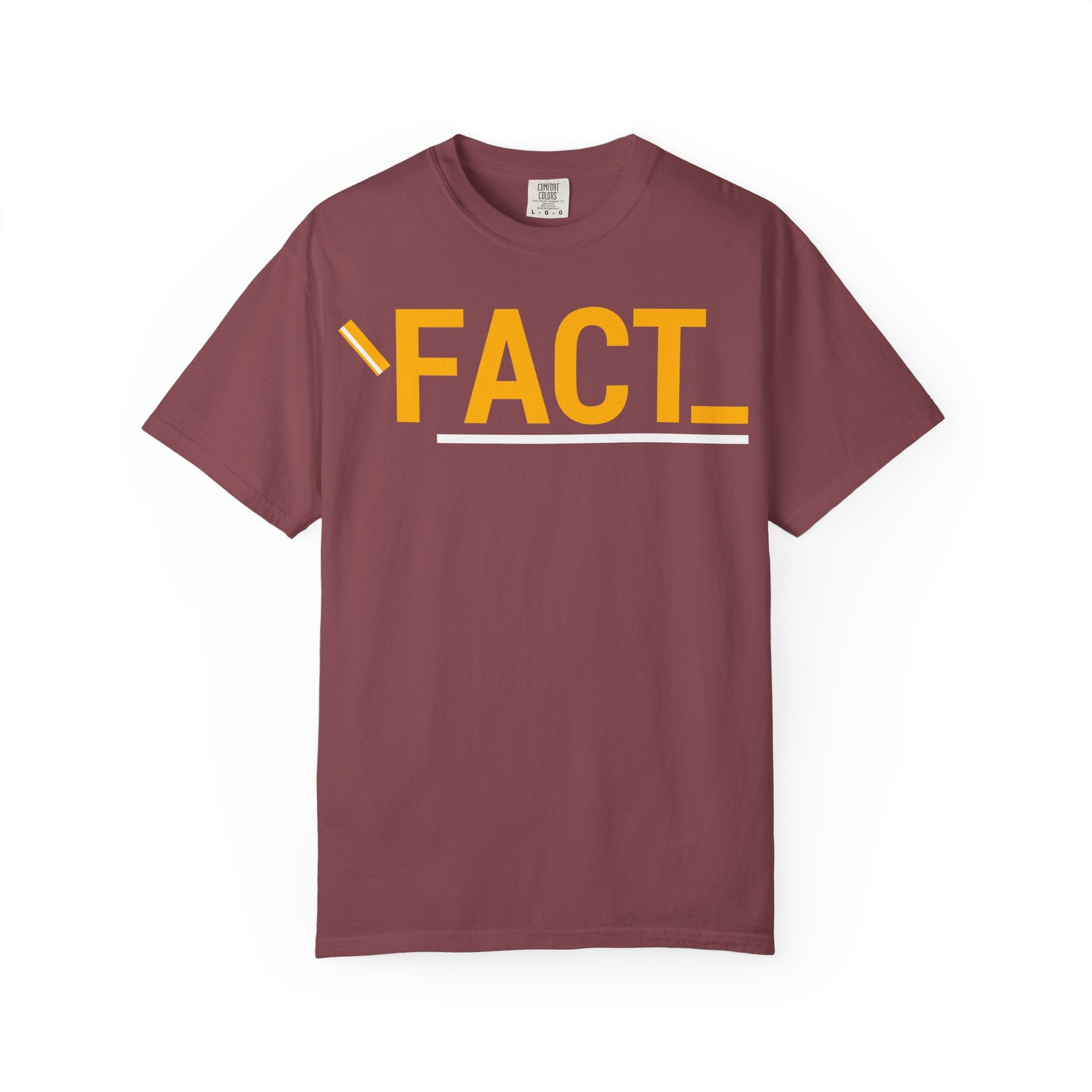 SHFT Designs Fact Graphic Tee for Trendsetters, Statement Shirt, Unisex Apparel, Perfect for Gifting, Everyday Wear, Festival Style