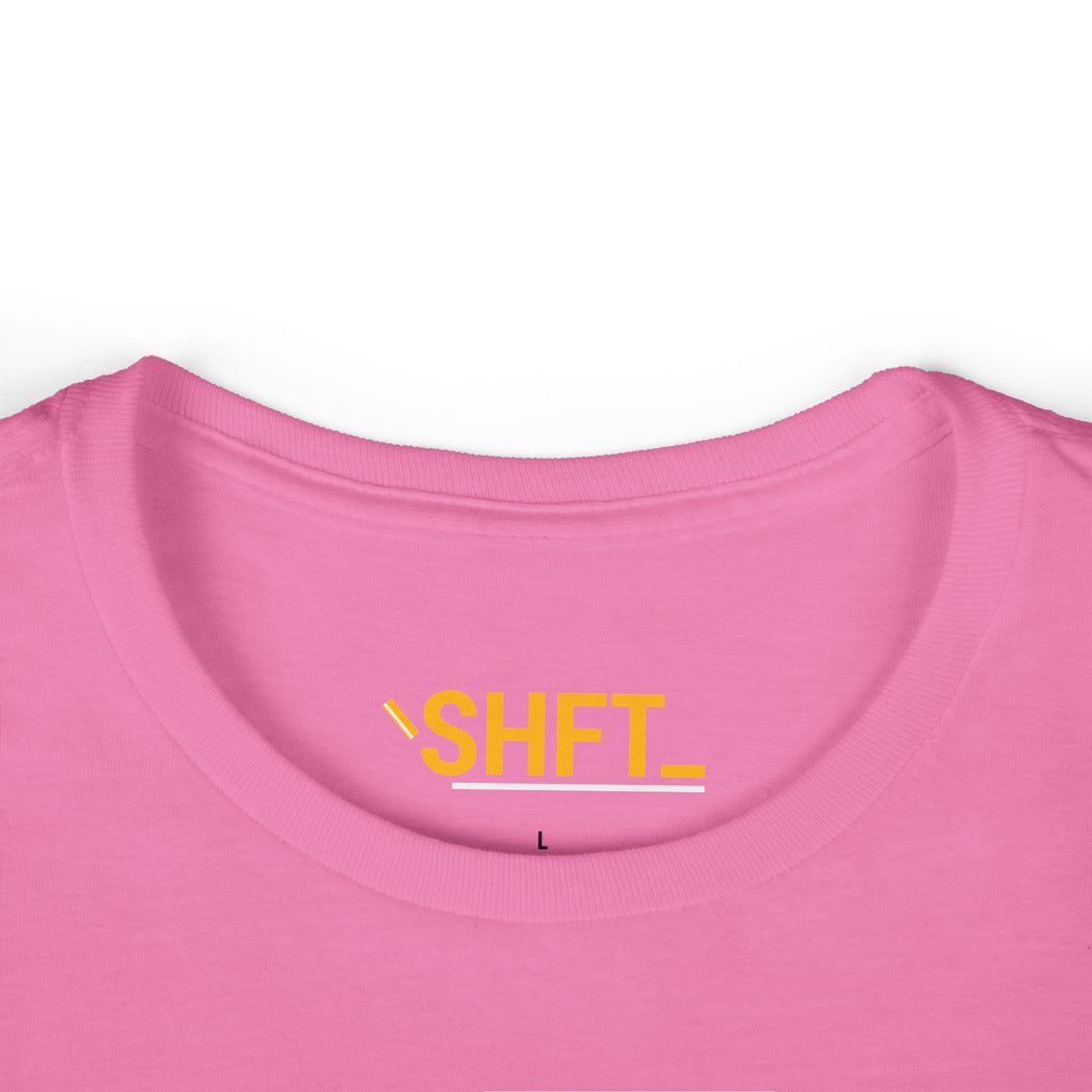 Microdahts Paint White Logo Women's Softstyle Tee - Modern Minimalist Design, Casual Wear, Daily Comfort, Gift for Her, Trendy Outfit