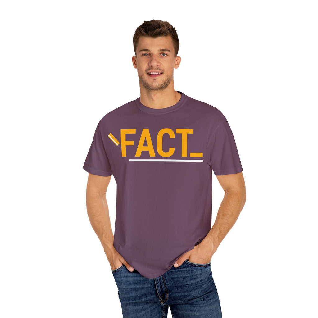 SHFT Designs Fact Graphic Tee for Trendsetters, Statement Shirt, Unisex Apparel, Perfect for Gifting, Everyday Wear, Festival Style