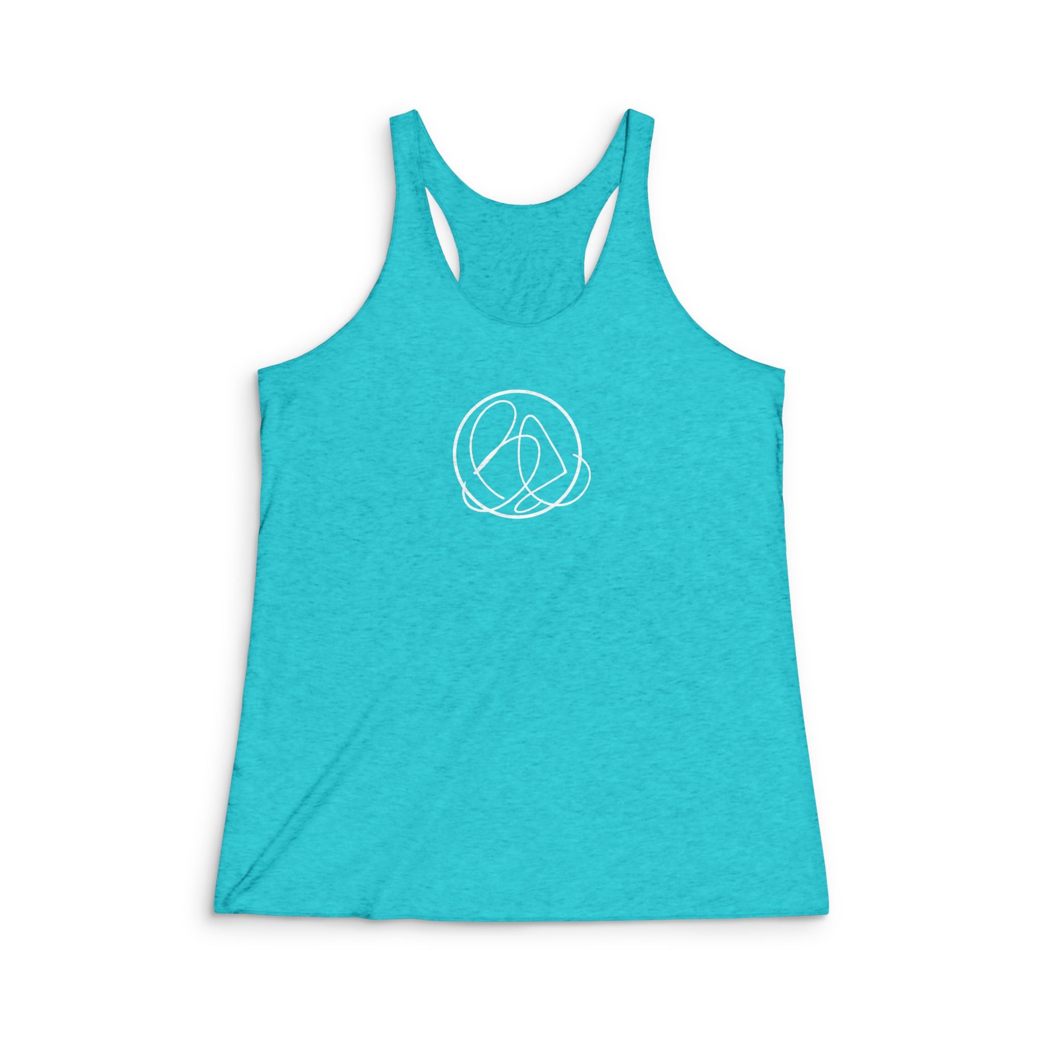 Brother Eroc White Logo Women's Racerback Tank - Relaxed Vibe, Perfect for Workouts, Yoga, Casual Outings, Gift for Fitness Enthusiasts, Summer Wear
