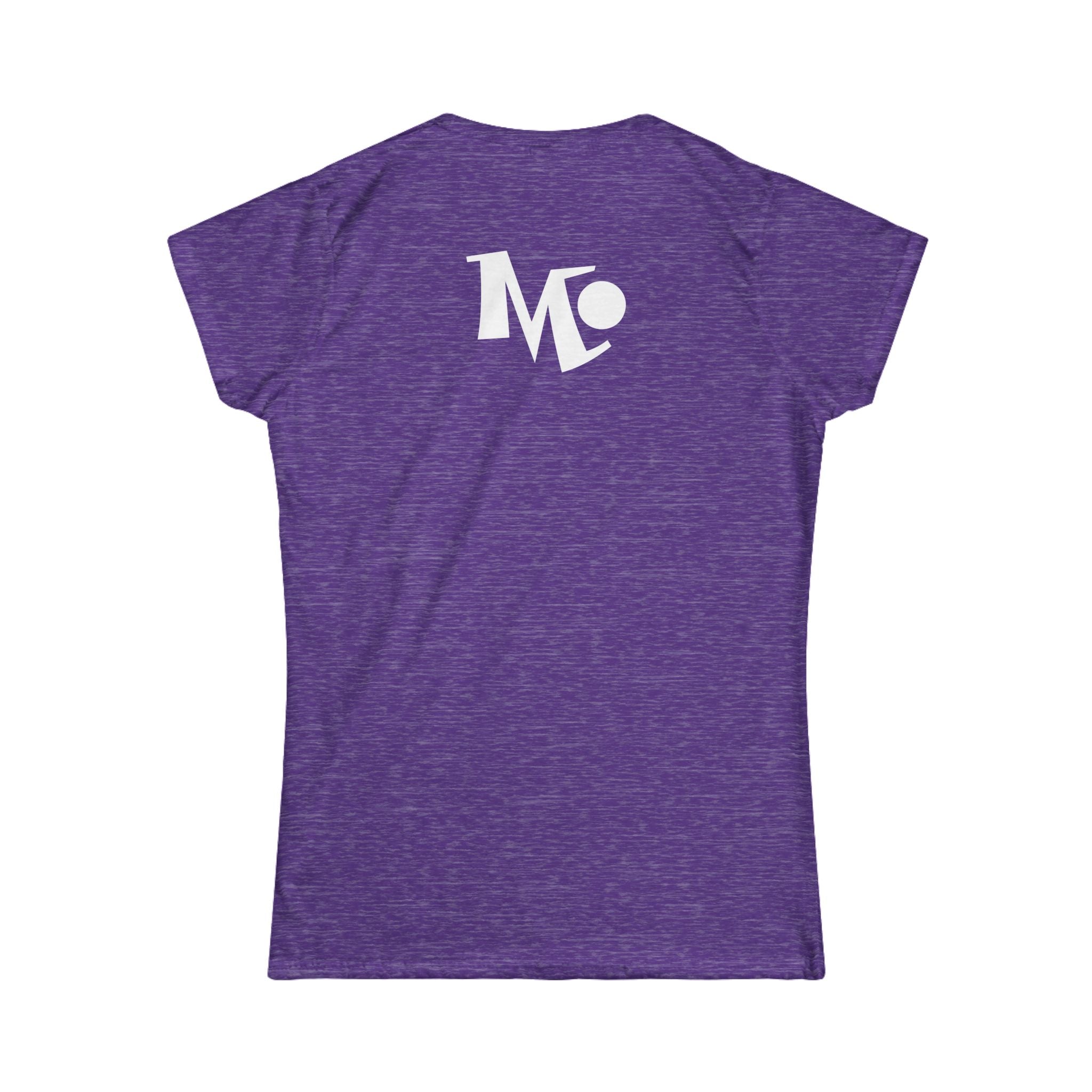 Microdahts Paint White Logo Women's Softstyle Tee - Modern Minimalist Design, Casual Wear, Daily Comfort, Gift for Her, Trendy Outfit