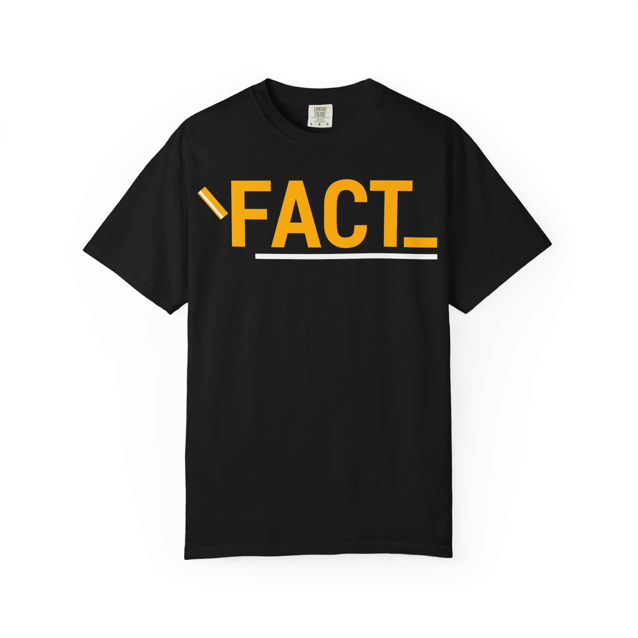 SHFT Designs Fact Graphic Tee for Trendsetters, Statement Shirt, Unisex Apparel, Perfect for Gifting, Everyday Wear, Festival Style