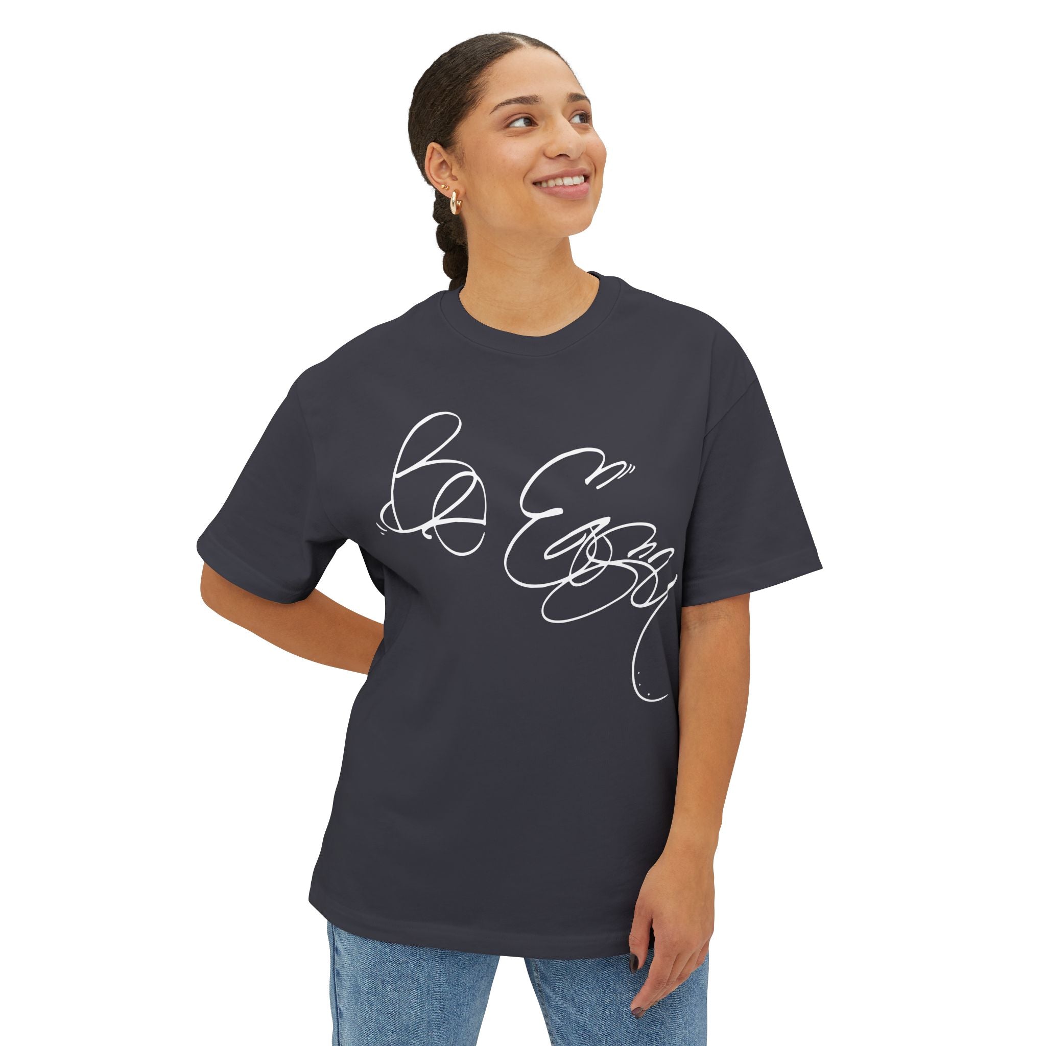 Be Easy Unisex Oversized Tee - ‘Be Easy’ Motivation Shirt, Everyday Comfort, Gift for Him/Her, Relaxed Style, Casual Wear