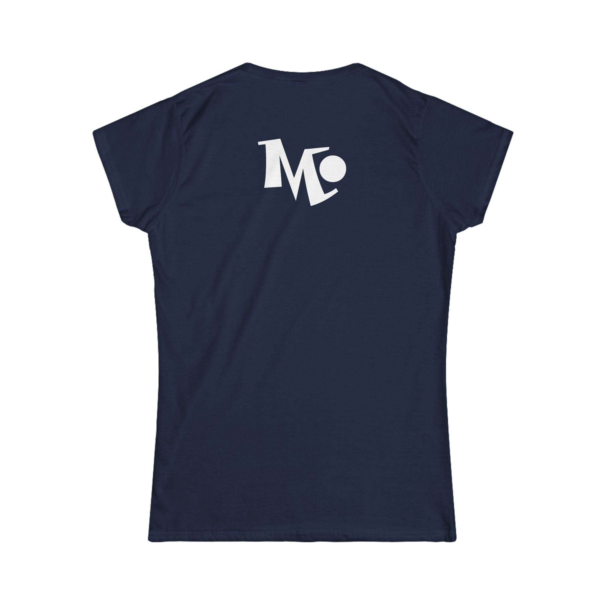 Microdahts Paint White Logo Women's Softstyle Tee - Modern Minimalist Design, Casual Wear, Daily Comfort, Gift for Her, Trendy Outfit