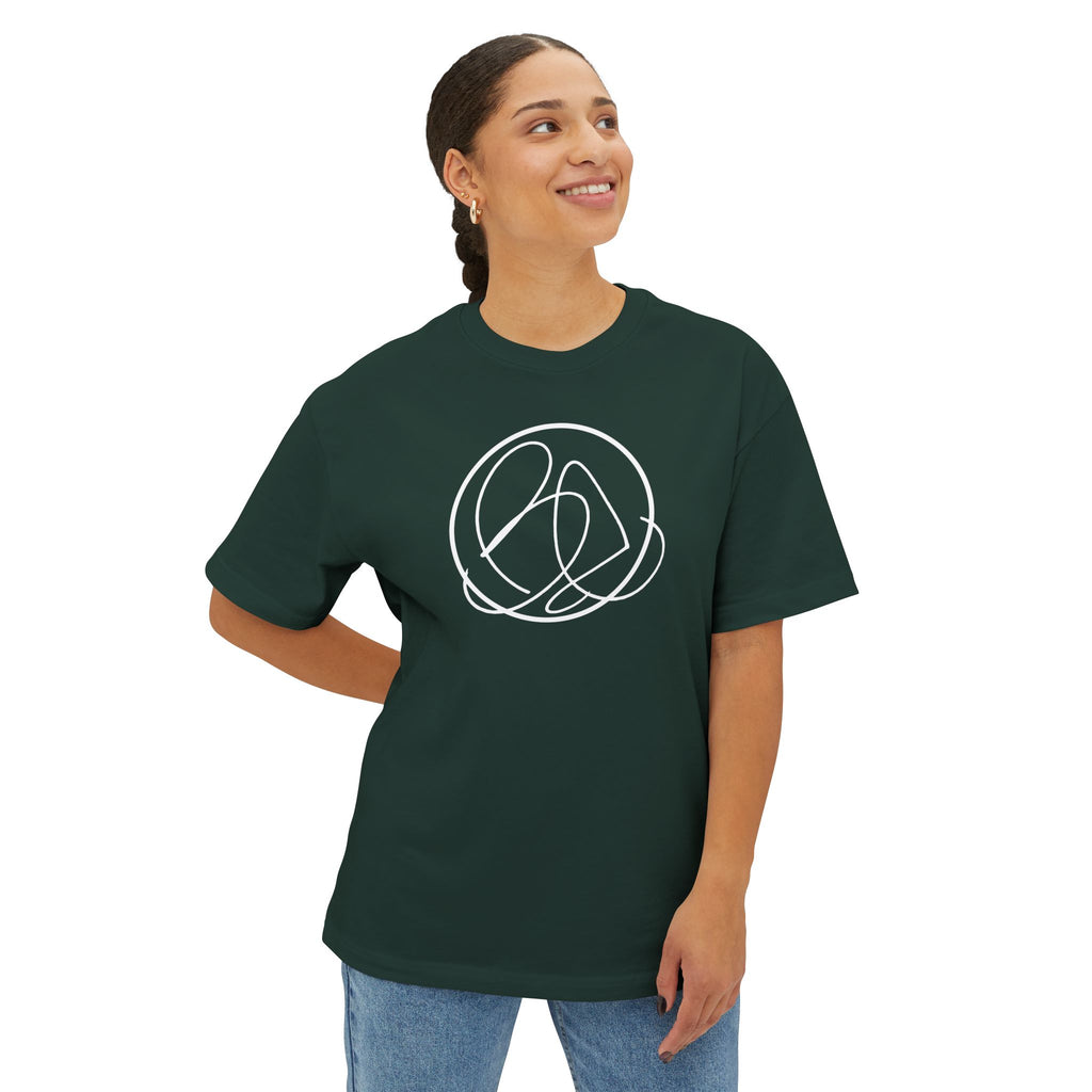 Oversized Tee - Brother Eroc White Logo Design
